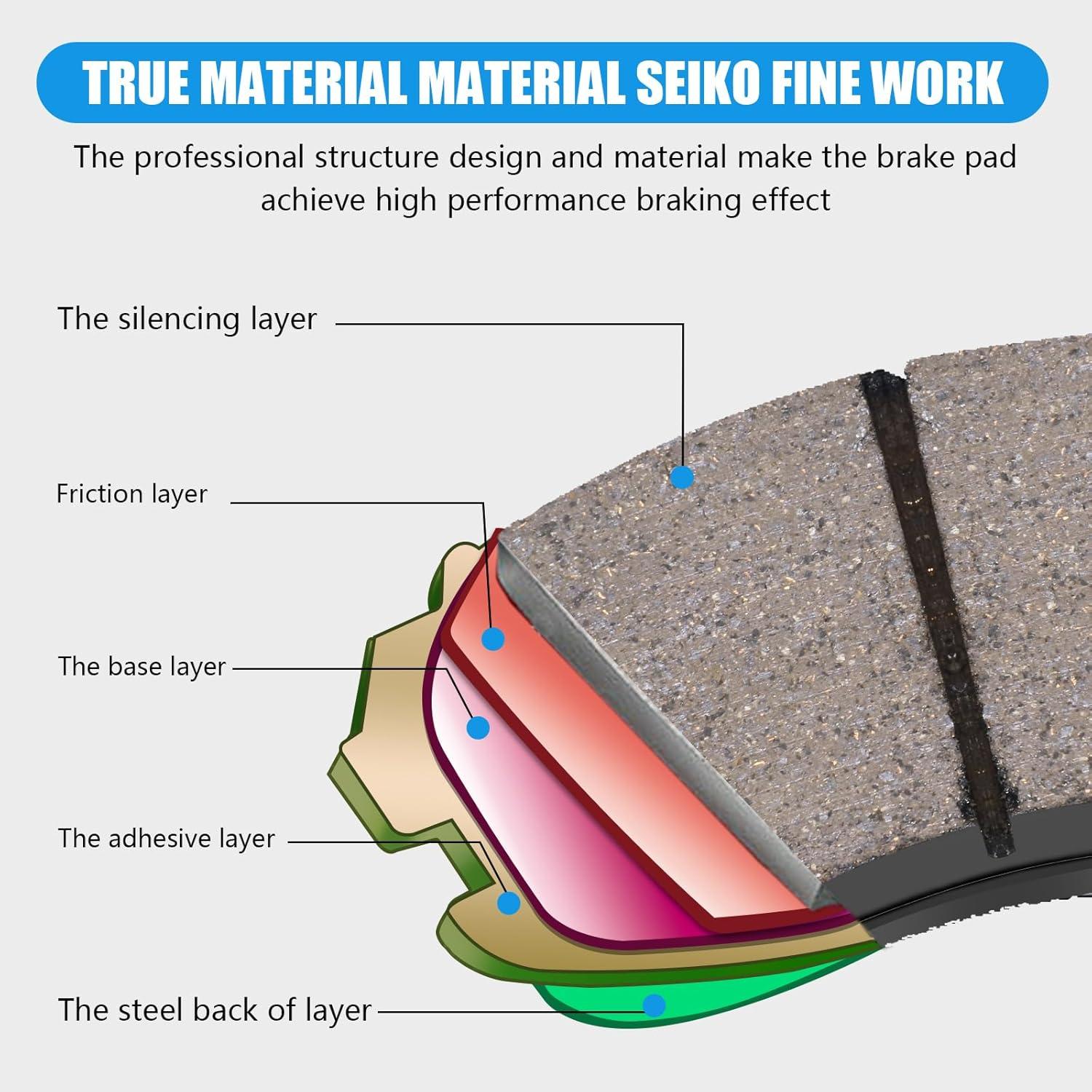 Pastillas de freno delantera cerámica SUPLABEL HZ822 para SUV