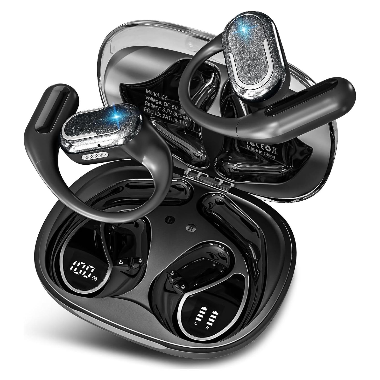 Auriculares Inalámbricos Byobyc T5 Bluetooth 5.4 40H Negro