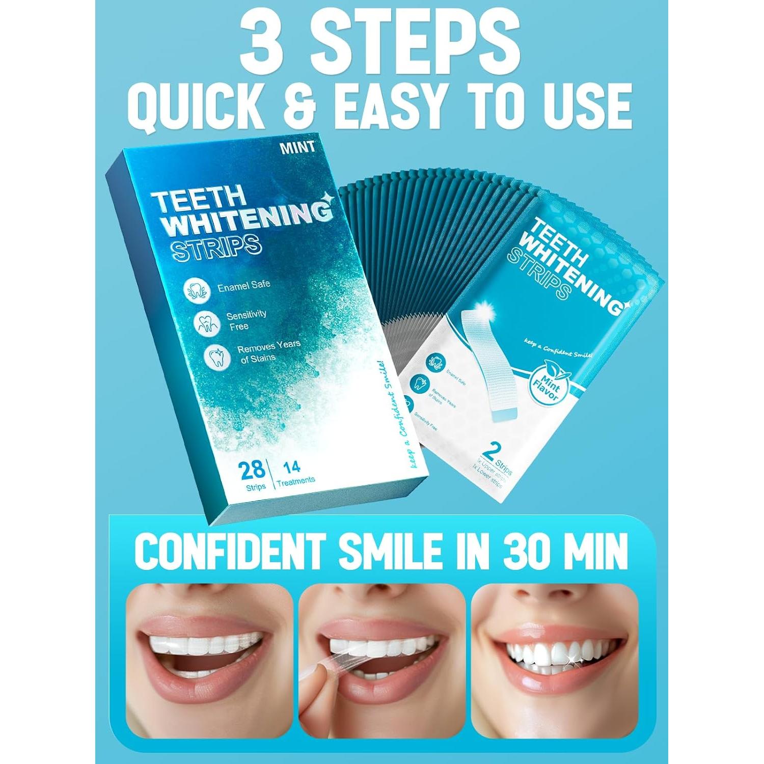 Tiras Blanqueadoras Oralfree para Dientes Sensibles - 28 Unidades