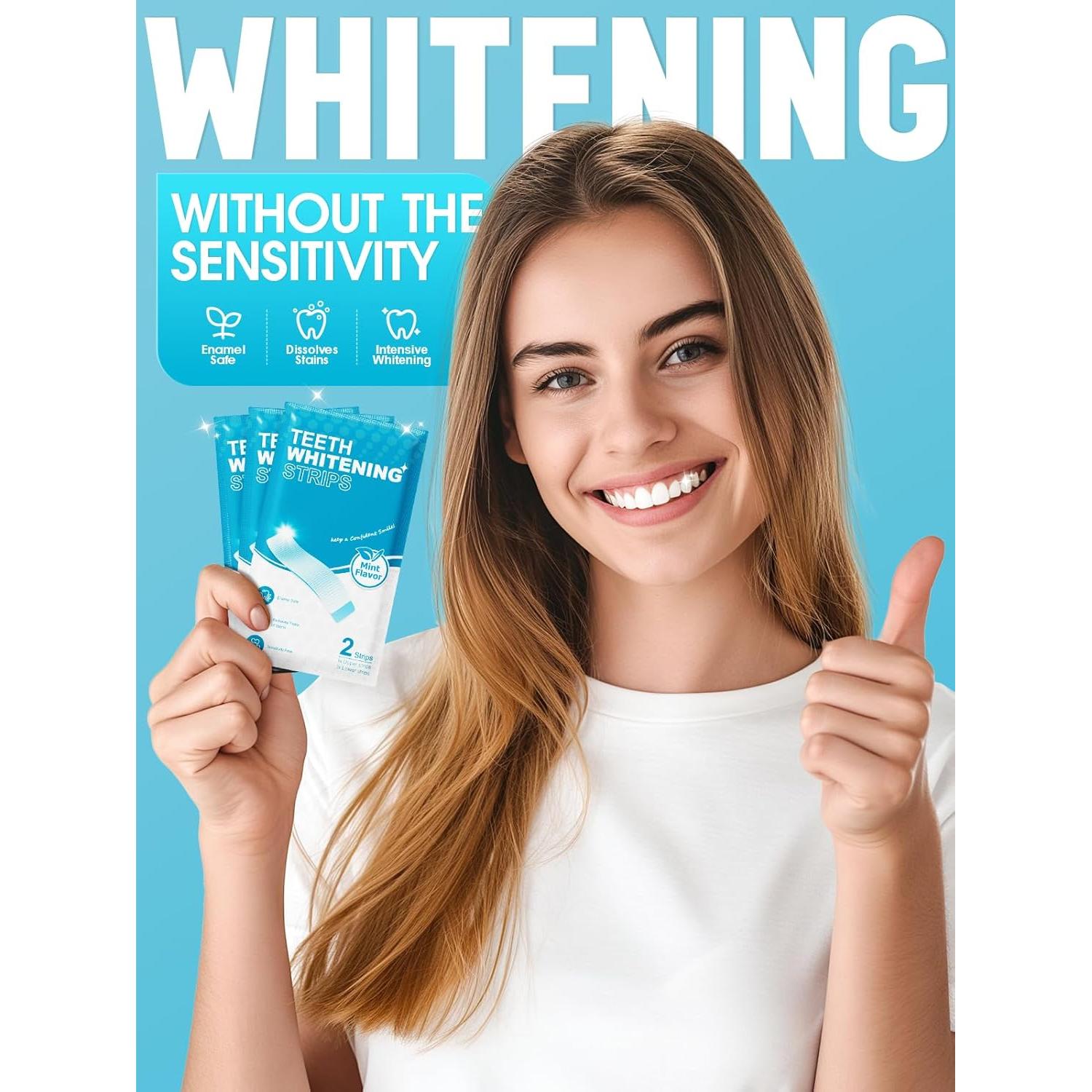 Tiras Blanqueadoras Oralfree para Dientes Sensibles - 28 Unidades