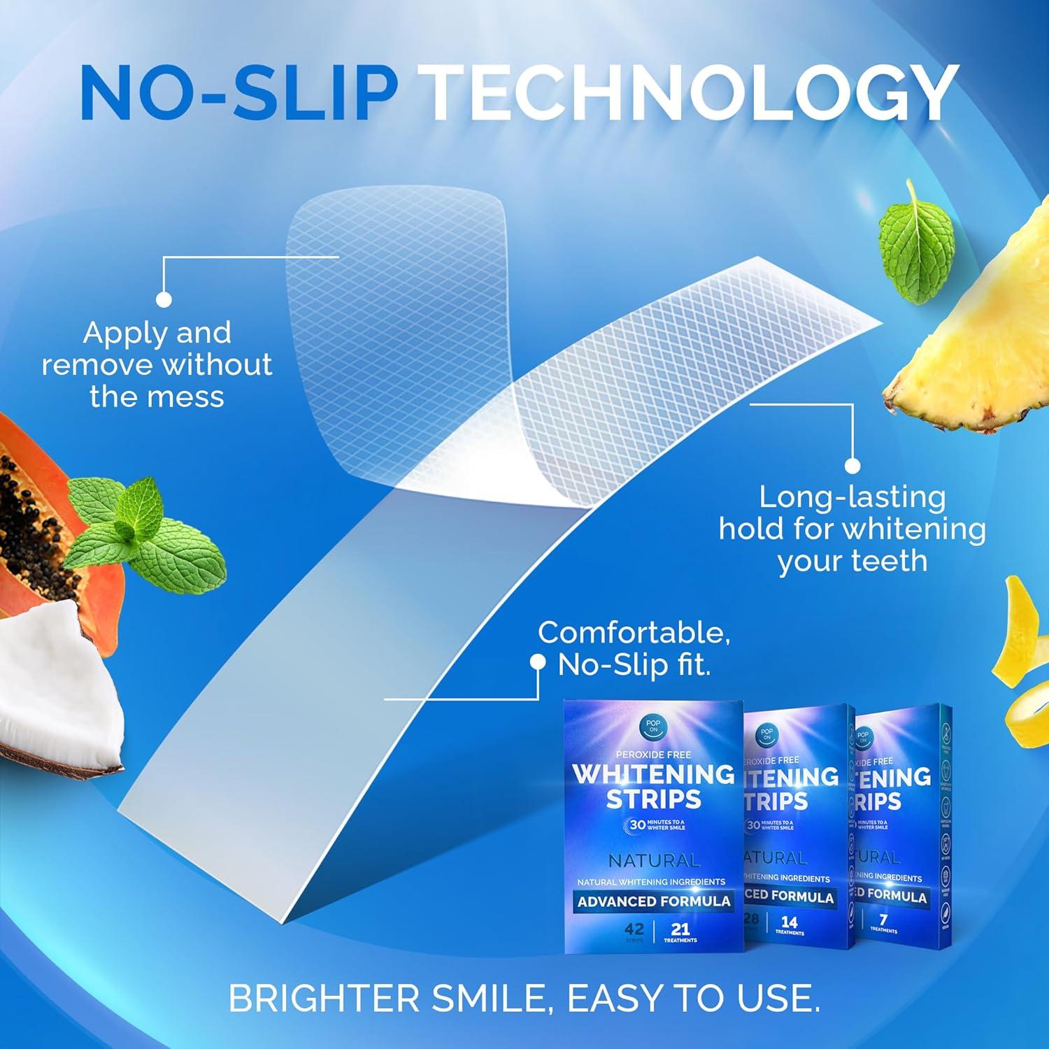 Tiras Blanqueadoras Naturales Pop On Veneers - 14 Tiras Menta