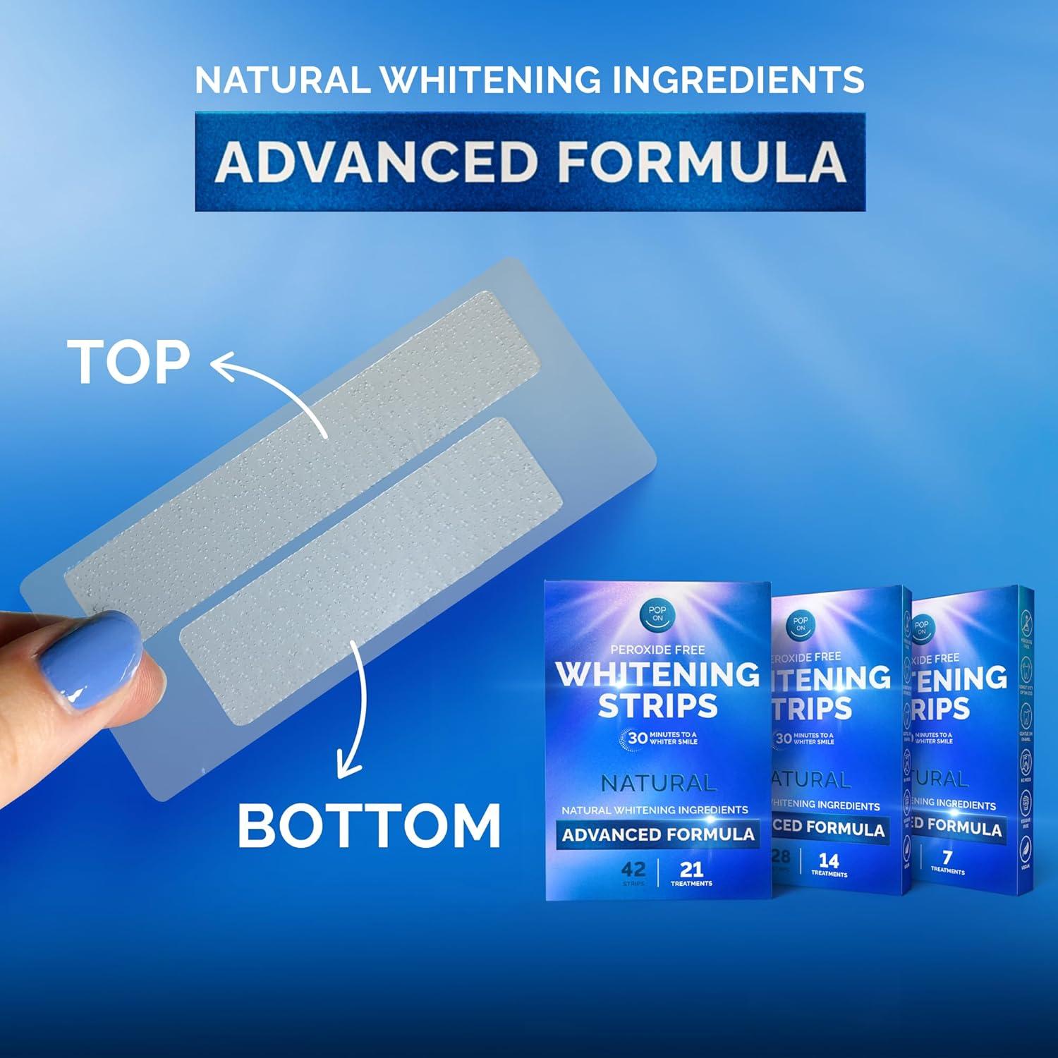 Tiras Blanqueadoras Naturales Pop On Veneers - 14 Tiras Menta