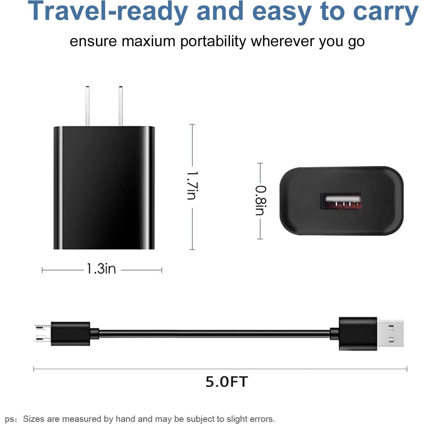 Cable de carga Micro USB Odonm 5FT para Roku Streaming Stick