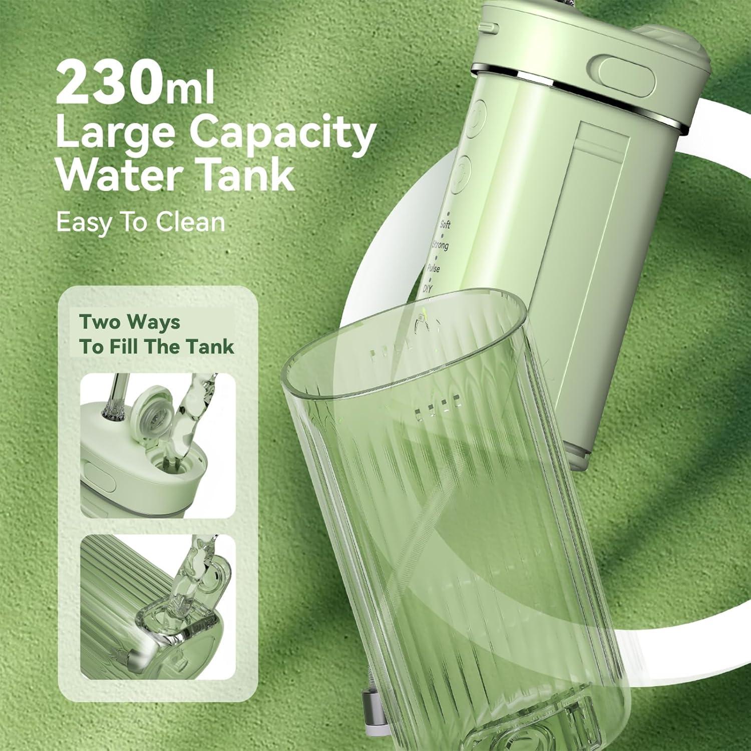 Irrigador Oral Portátil JTF F200-UV con Batería y 4 Modos