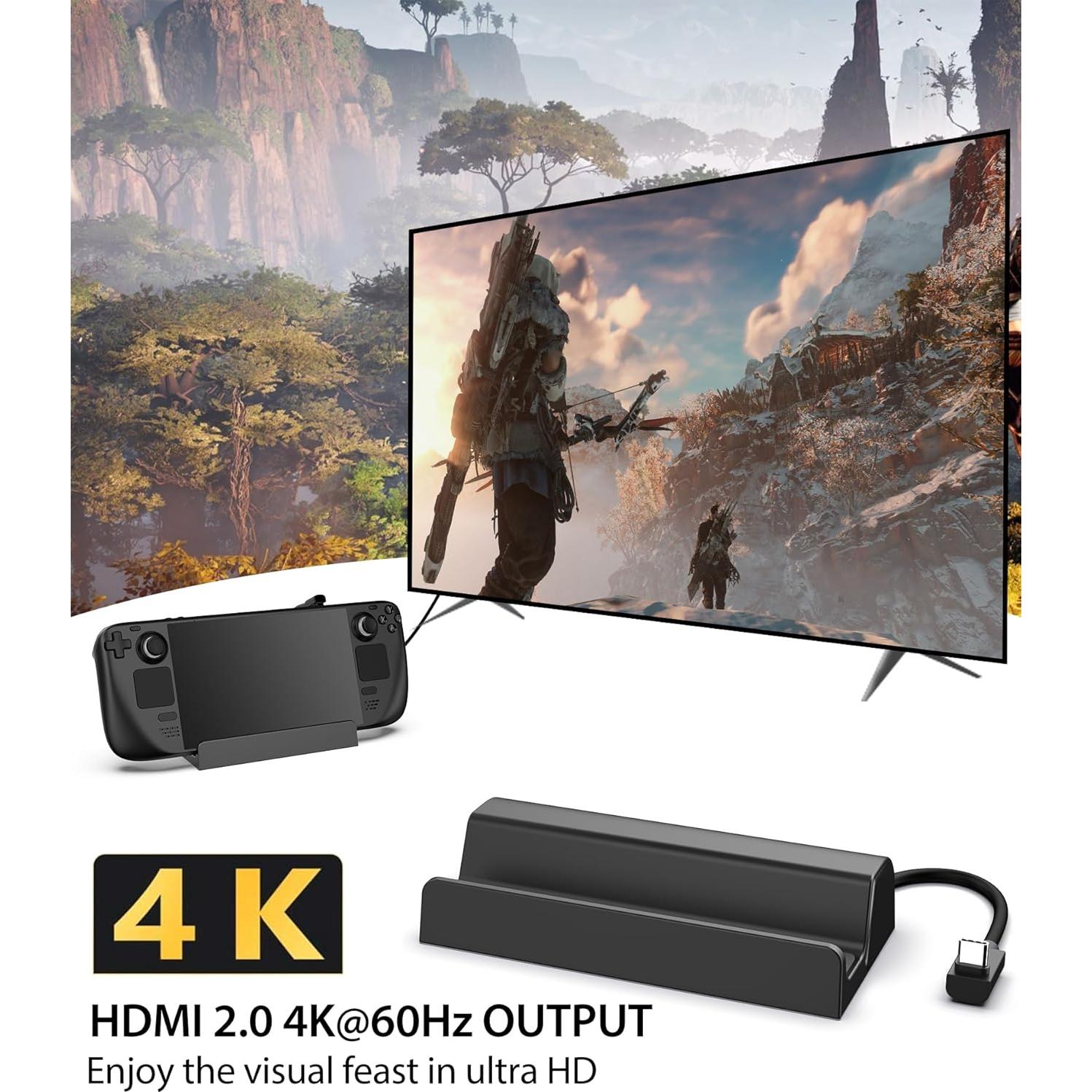 Dock Antank 6-en-1 para Steam Deck y ROG Ally 4K HDMI