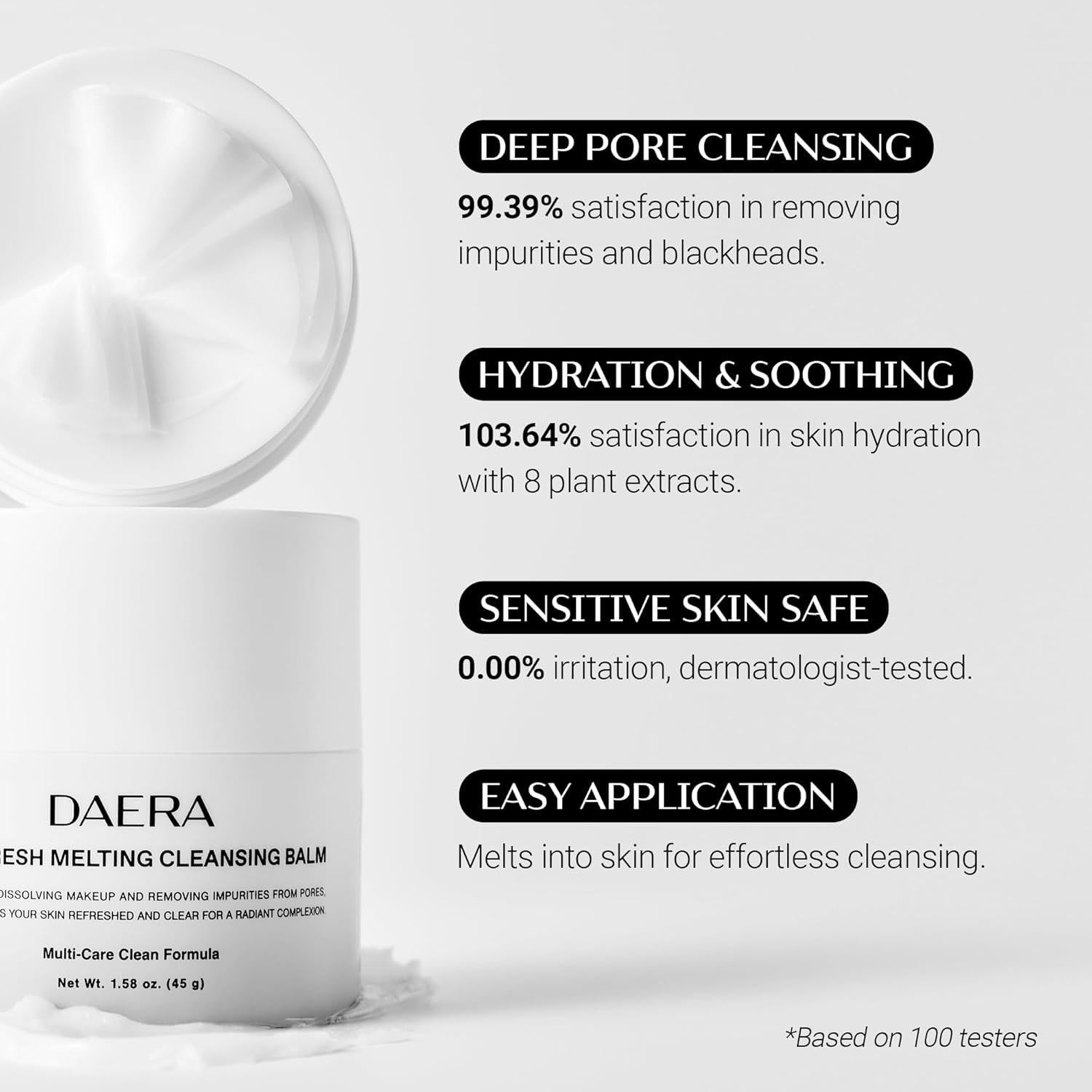 Bálsamo Limpiador Derretido DAERA Pore Fresh 45g - Desmaquillante Suave