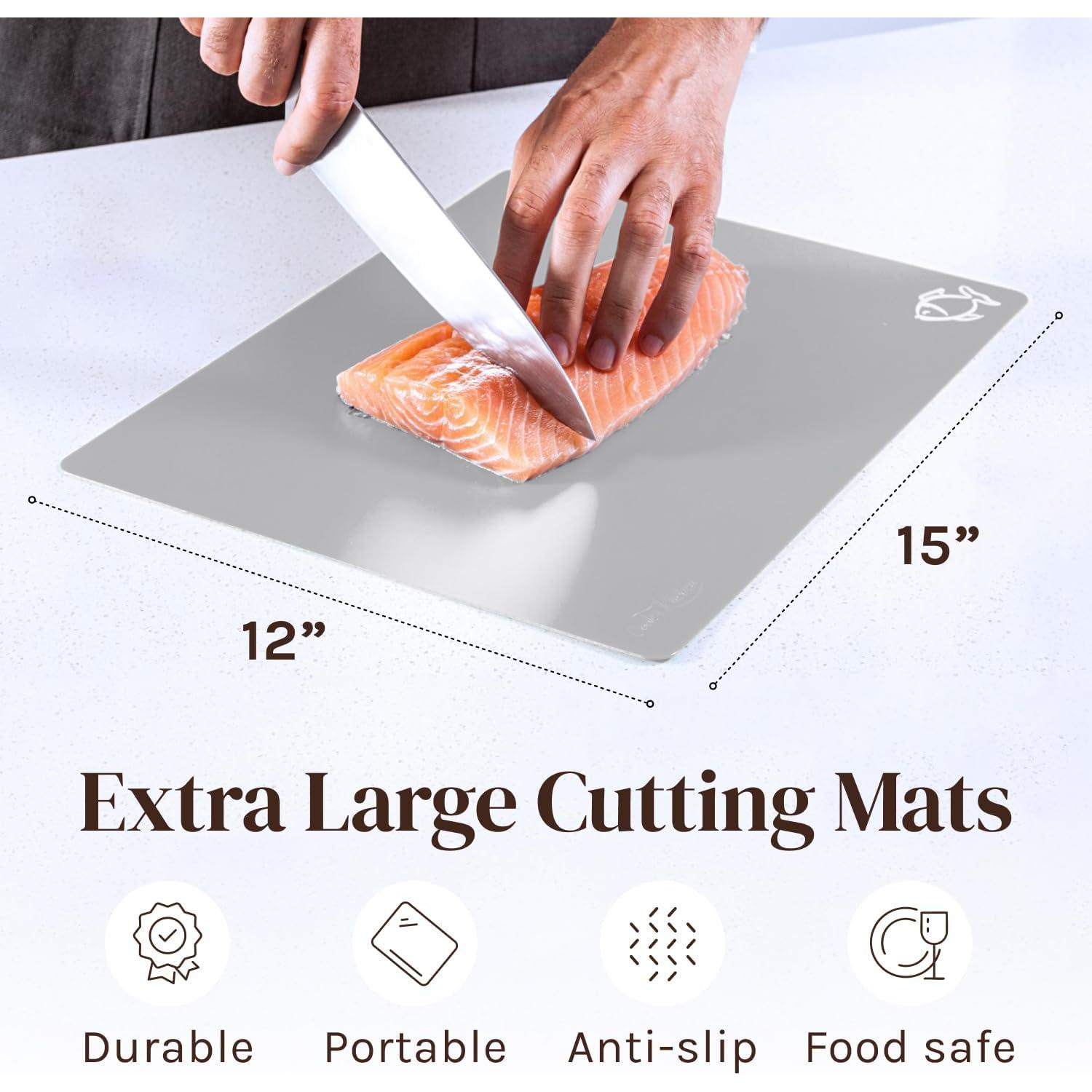 Juego de 6 Tablas de Cortar Flexibles Cooler Kitchen 30.5x38.1cm