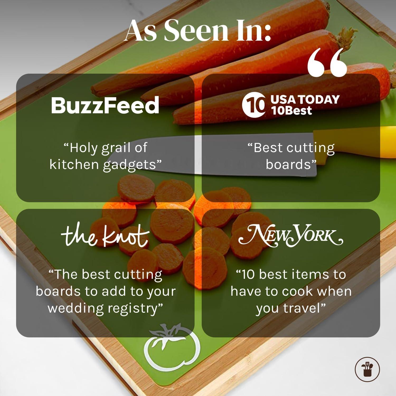 Juego de 6 Tablas de Cortar Flexibles Cooler Kitchen 30.5x38.1cm