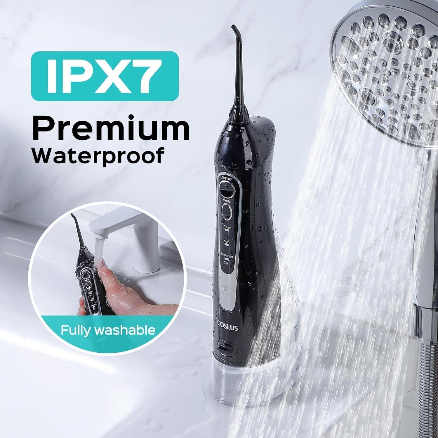 Irrigador Dental Portátil COSLUS C20 300ml IPX7 para Viajes