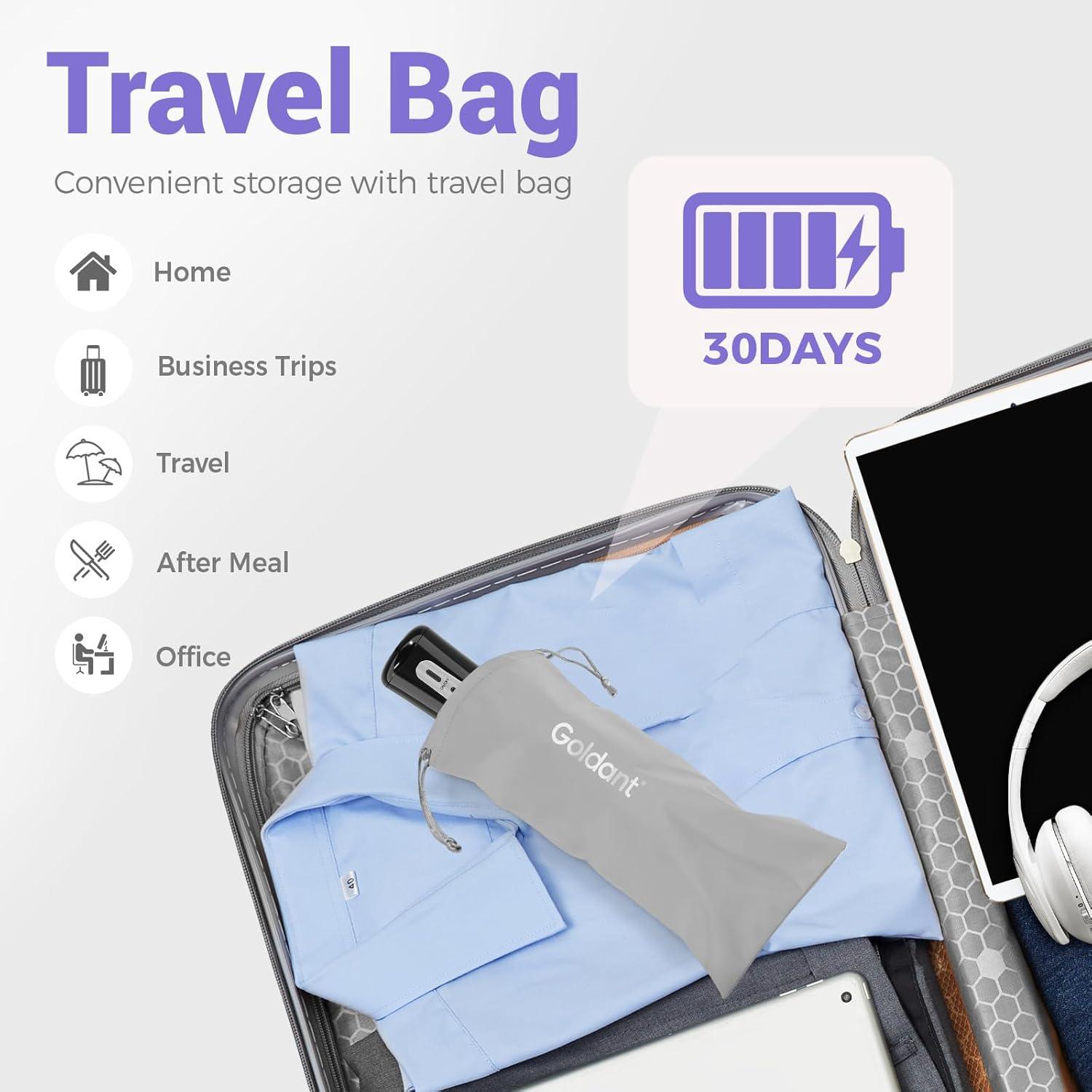 Irrigador Dental Portátil Goldant AOW03 350ML 5 Modos IPX7