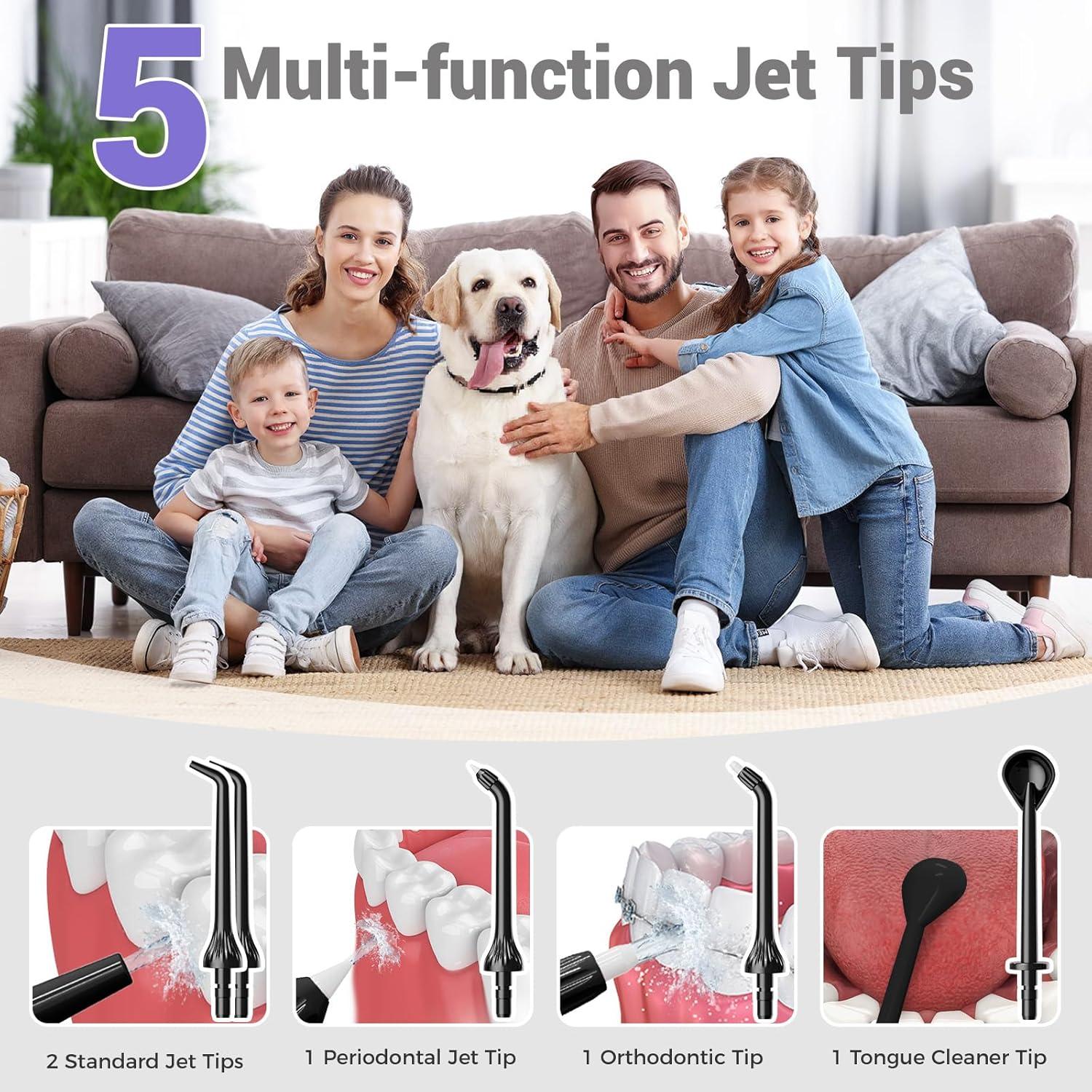 Irrigador Dental Portátil Goldant AOW03 350ML 5 Modos IPX7