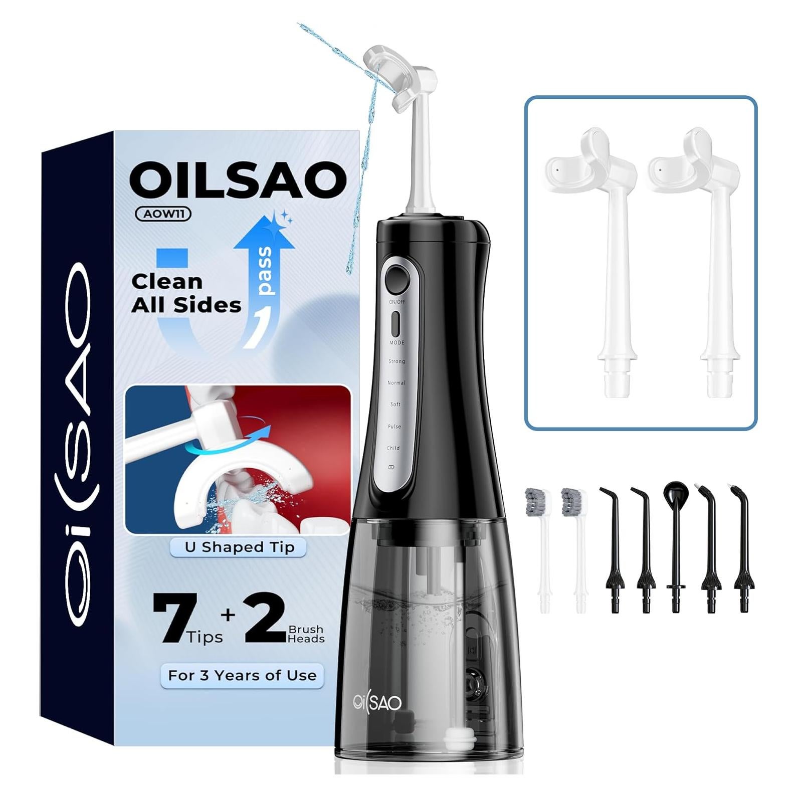 Irrigador Oral Inalámbrico OILSAO AOW11 5 Modos 350ml