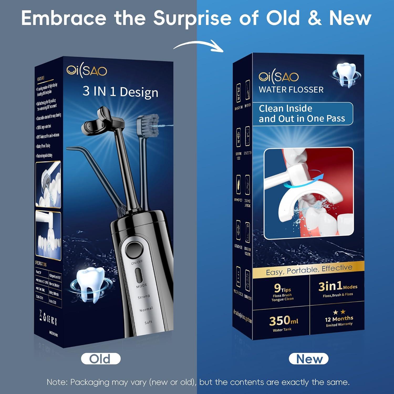 Irrigador Oral Inalámbrico OILSAO AOW11 5 Modos 350ml