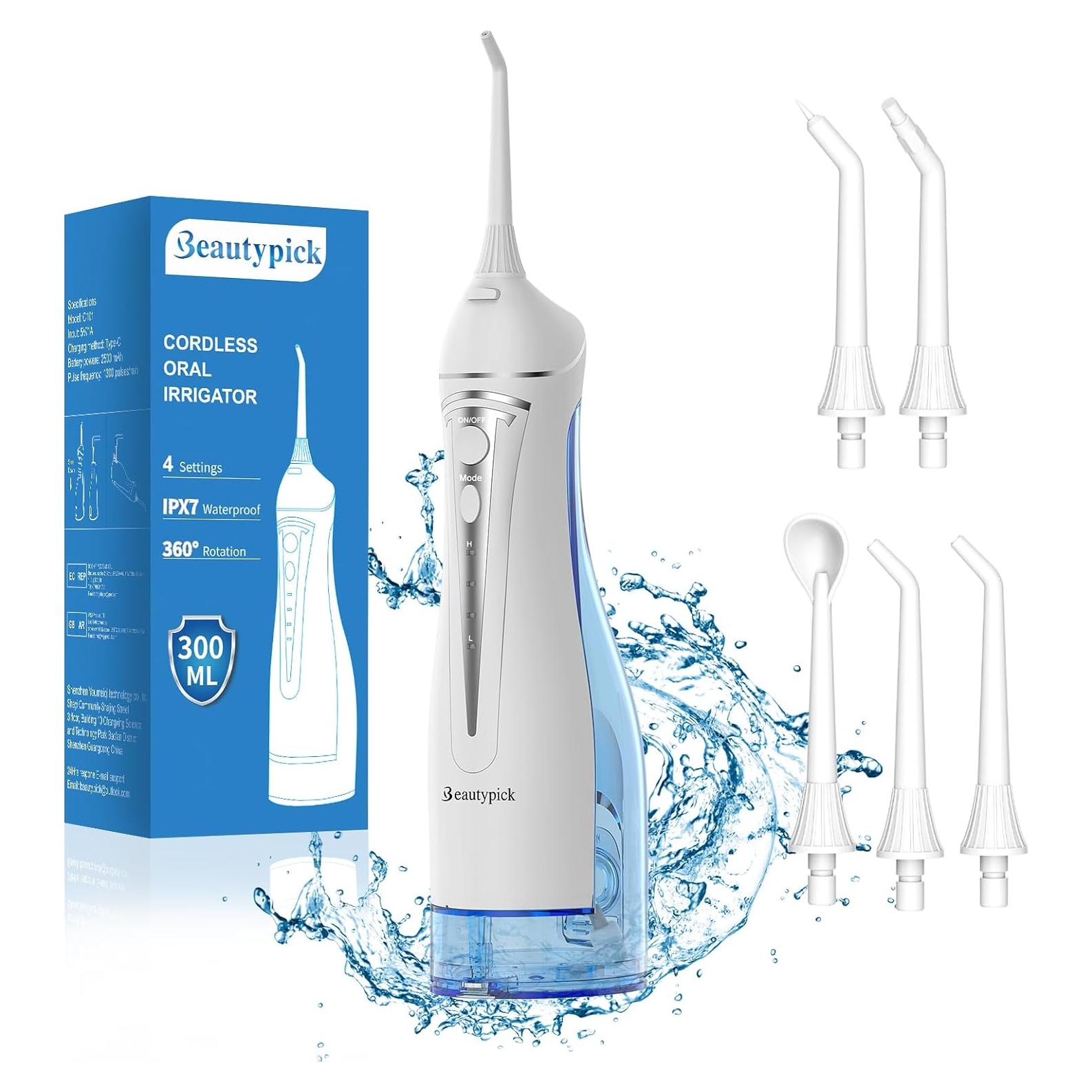 Irrigador Dental Portátil Beautypick 300ML Inalámbrico IPX7