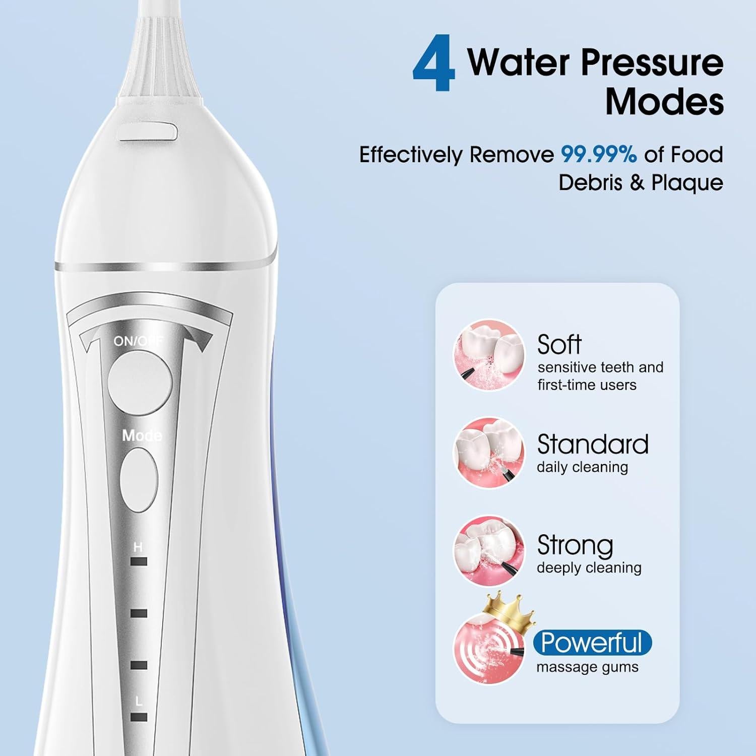 Irrigador Dental Portátil Beautypick 300ML Inalámbrico IPX7