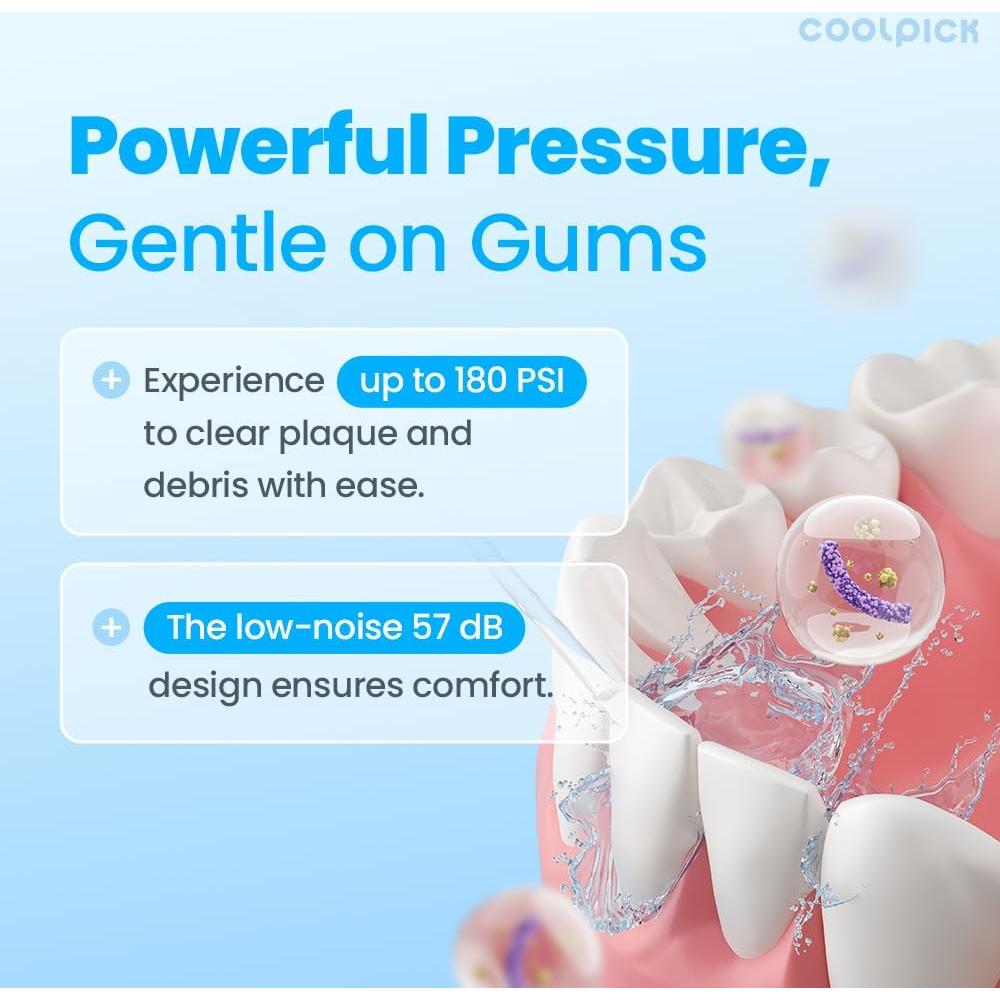 Irrigador Dental Portátil Coolpick - 3 Modos, IPX7, USB