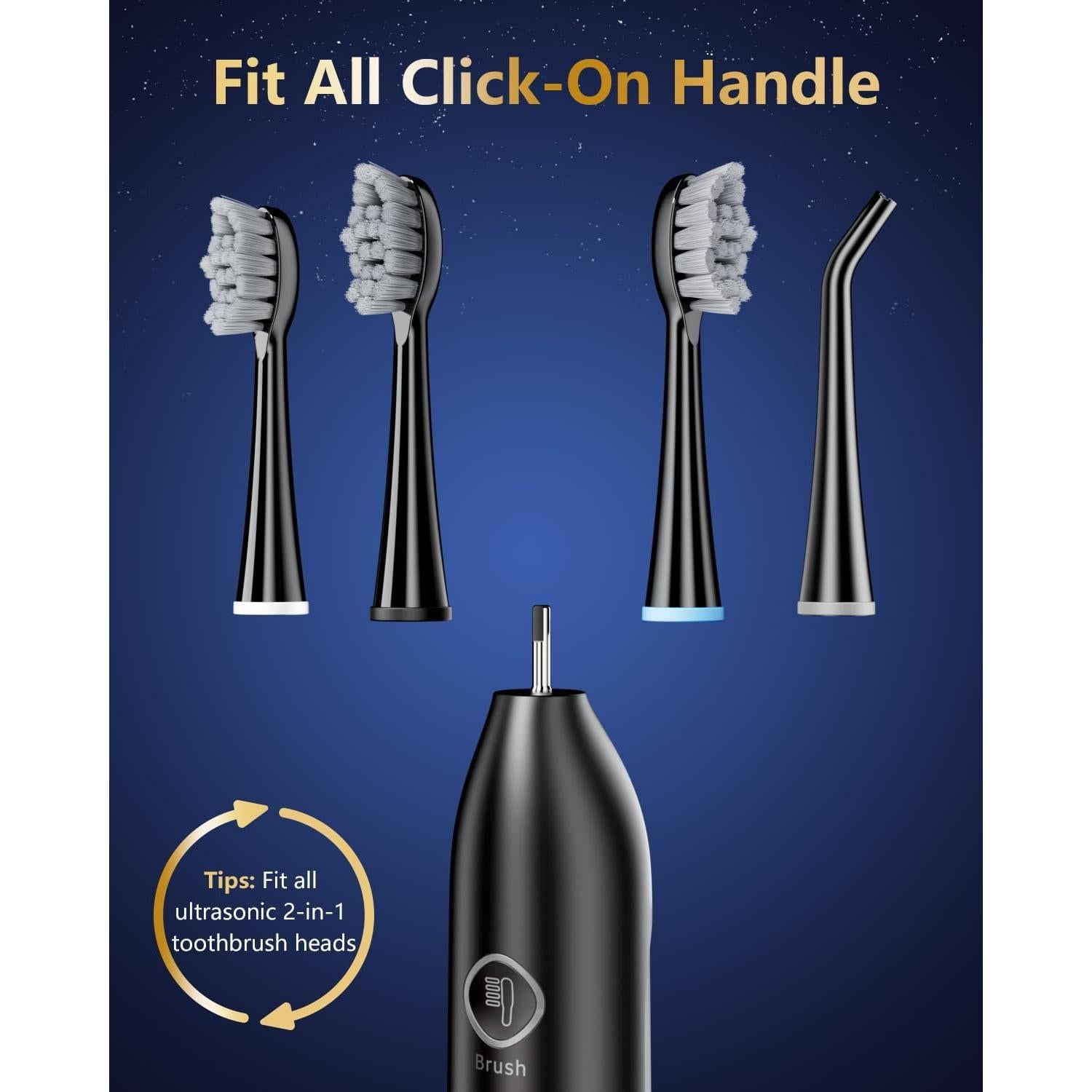 Cepillo de dientes eléctrico Ducard 3 en 1 con irrigador portátil