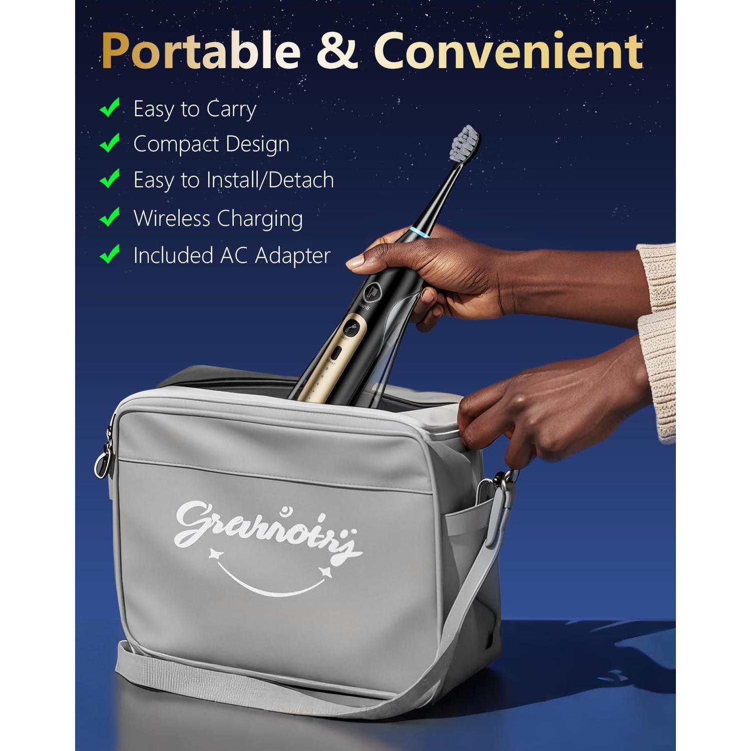 Cepillo de dientes eléctrico Ducard 3 en 1 con irrigador portátil