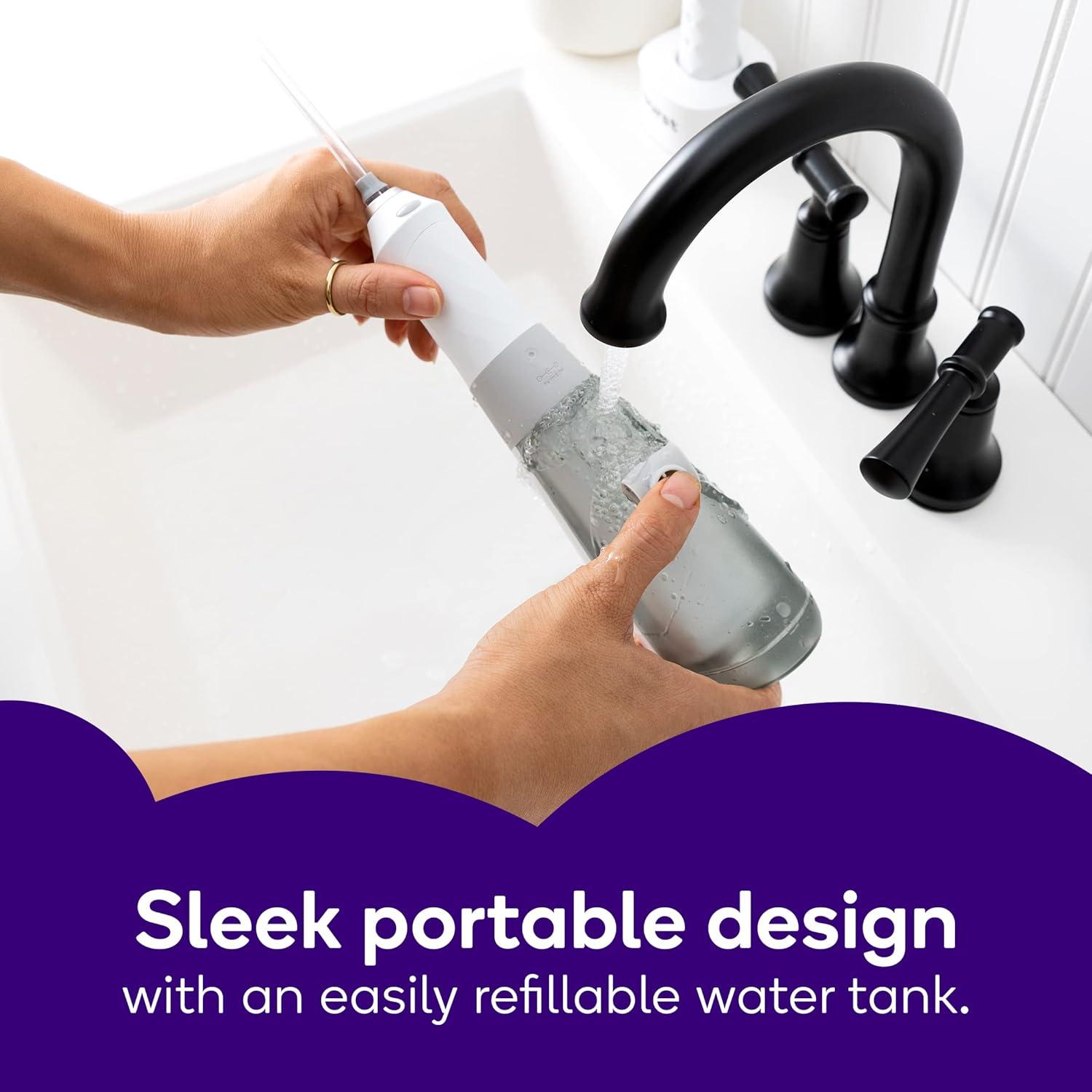 Flosser Eléctrico de Agua BURST Inalámbrico Blanco 3 Modos