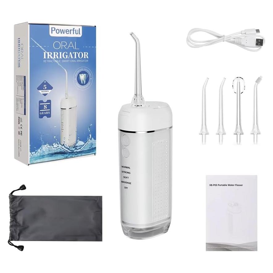 Irrigador Oral Inalámbrico CareMax Mini 2000 mAh 5 Modos IPX7