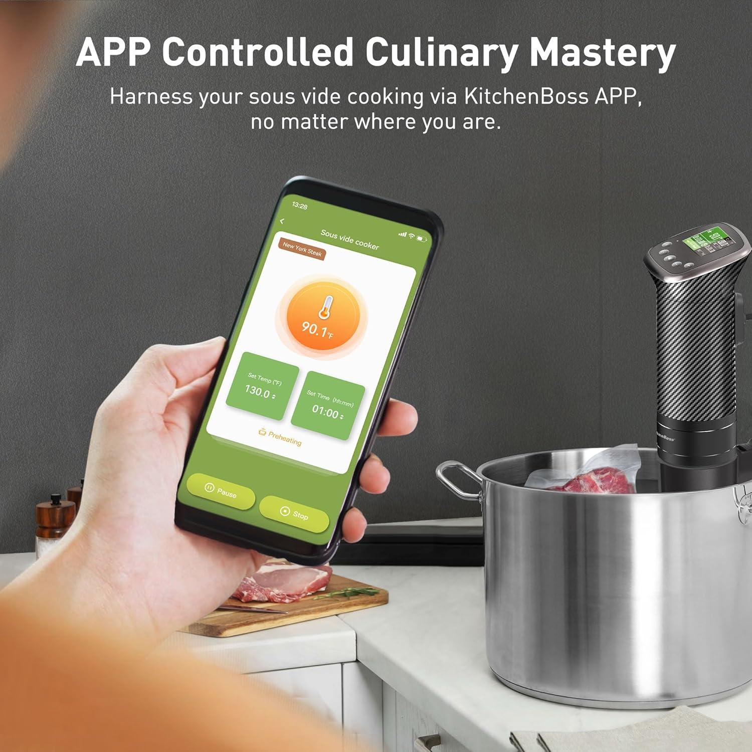 Cocinero Sous Vide KitchenBoss G322PT 1100W WiFi IPX7