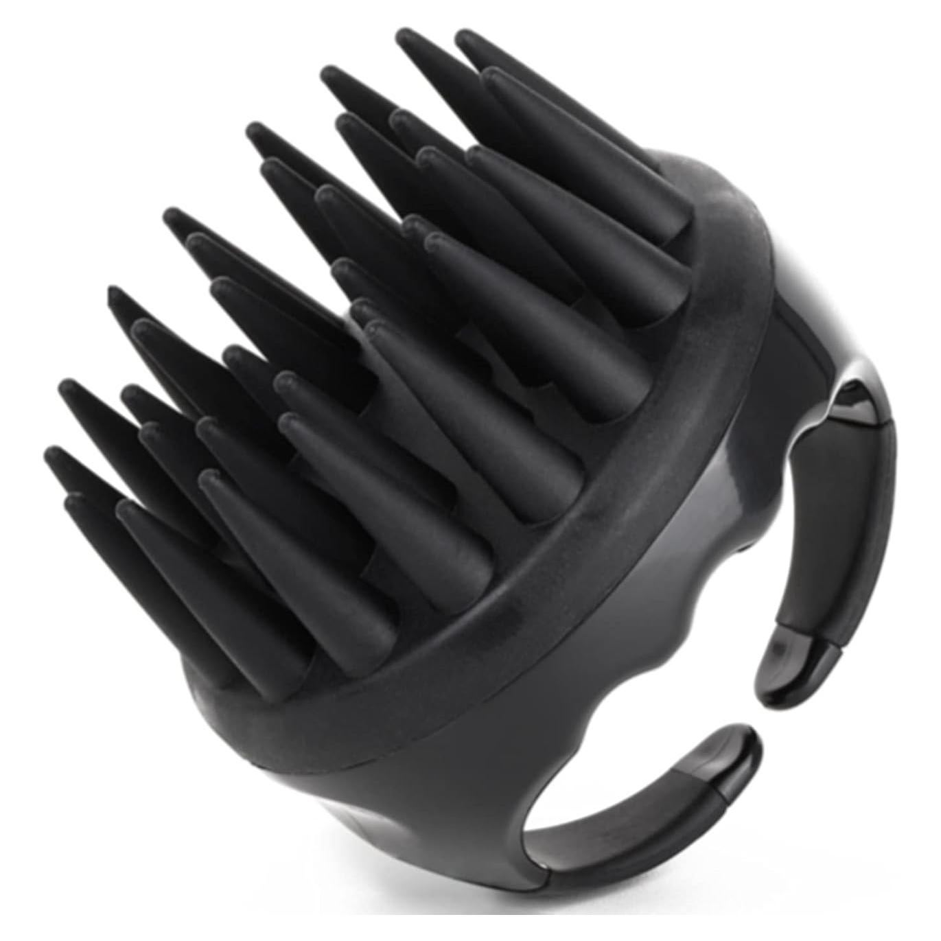 Cepillo de Champú de Silicona BTYMS para Cuero Cabelludo - Negro