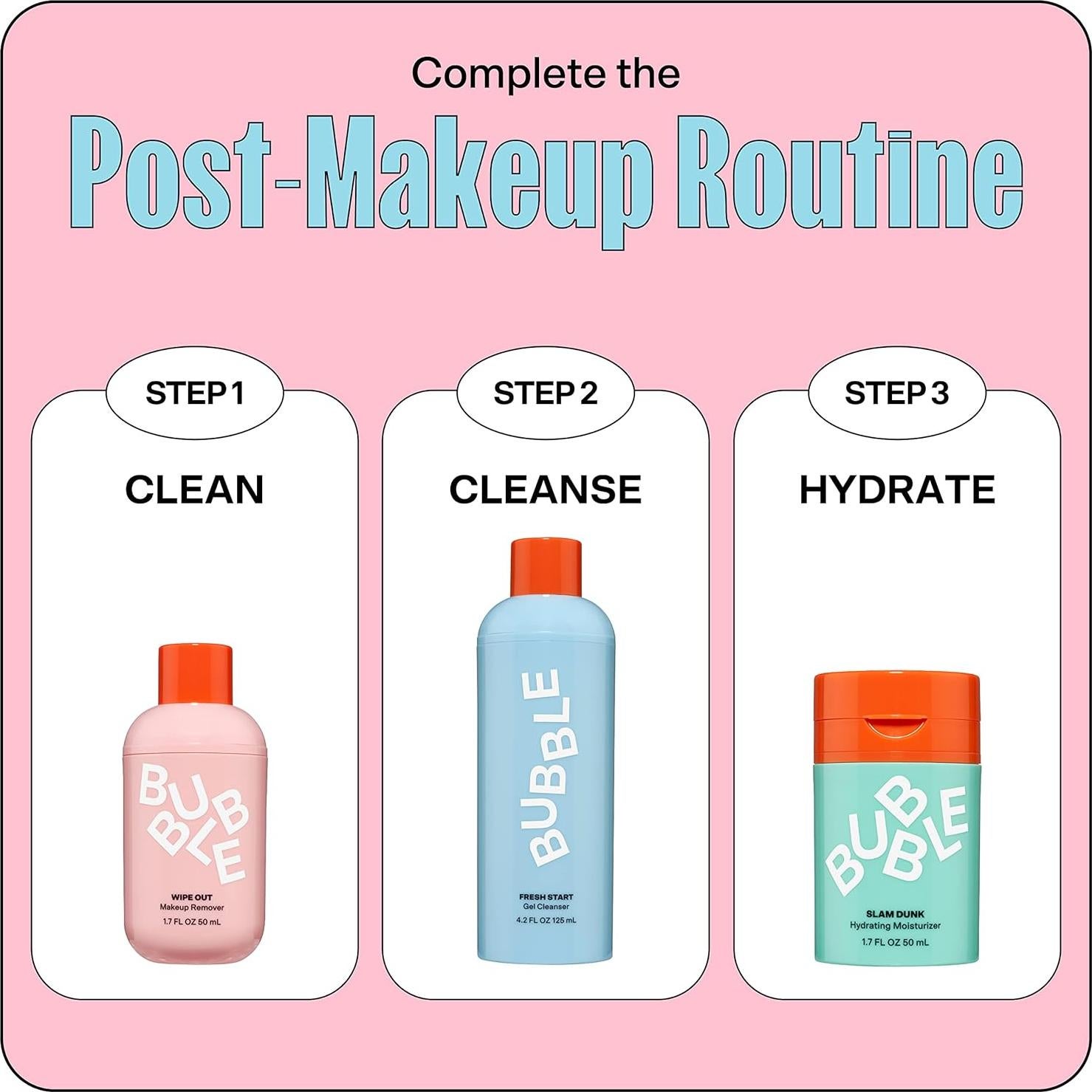 Removedor de Maquillaje Hidratante Bubble Skincare 50ml