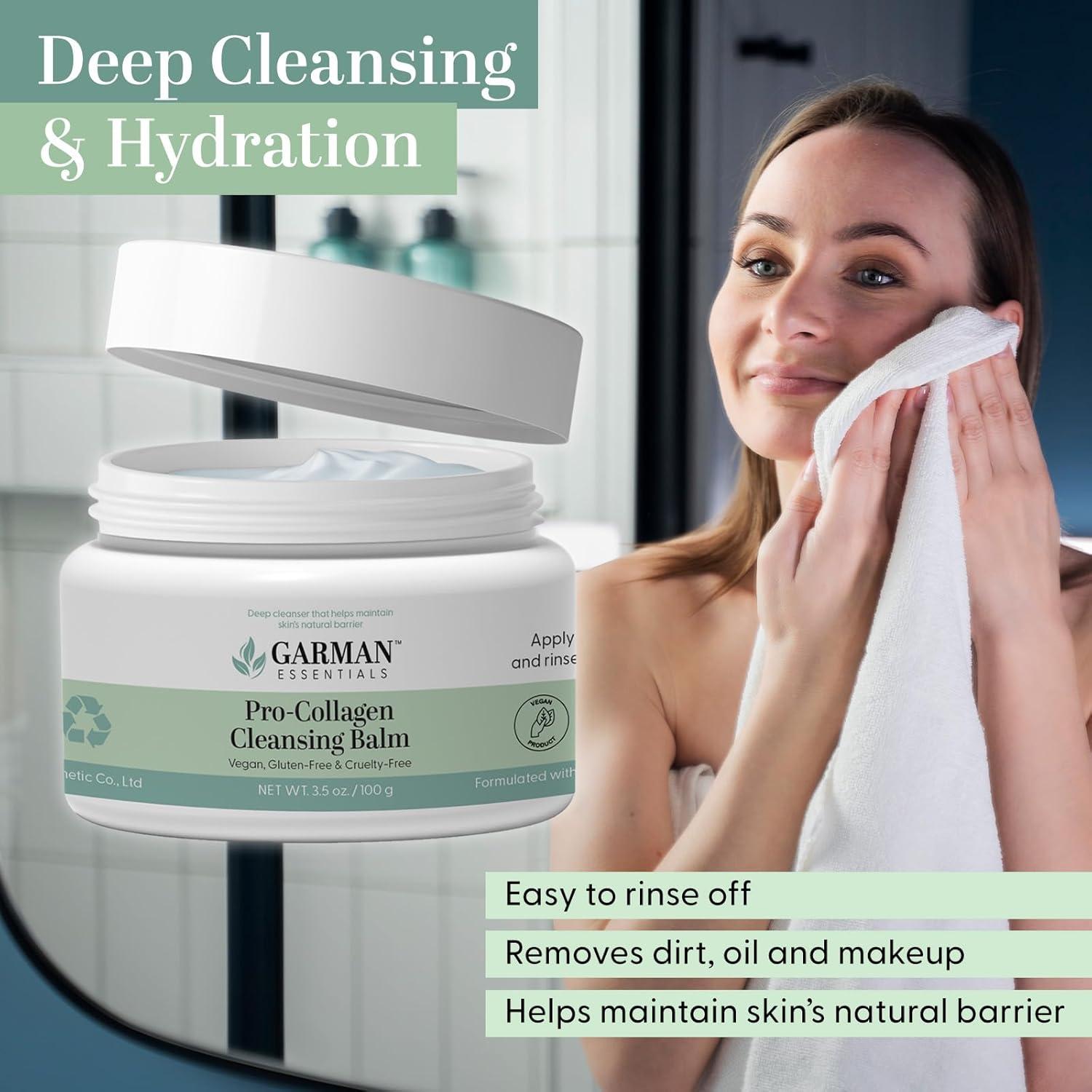 Bálsamo Limpiador Facial Garman Essentials 163g - Orgánico y Suave