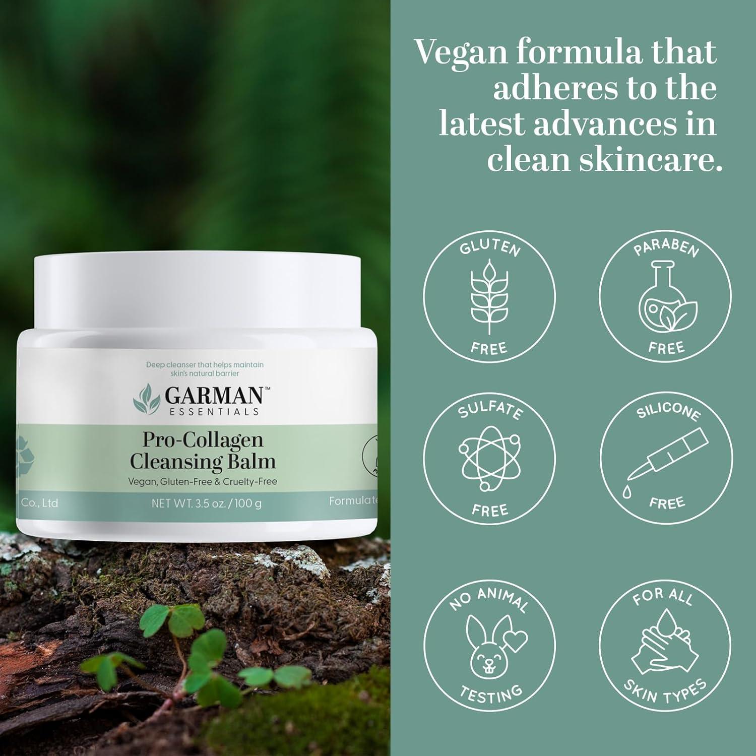 Bálsamo Limpiador Facial Garman Essentials 163g - Orgánico y Suave