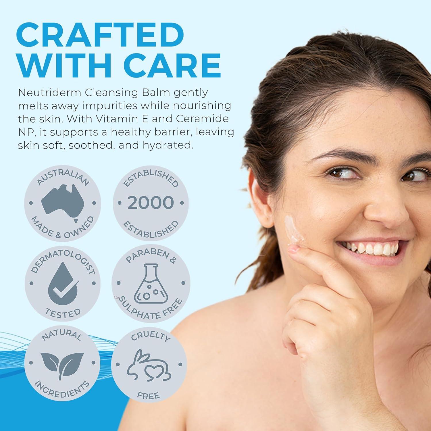 Bálsamo Limpiador Neutriderm 80g - Desmaquillante Hidratante