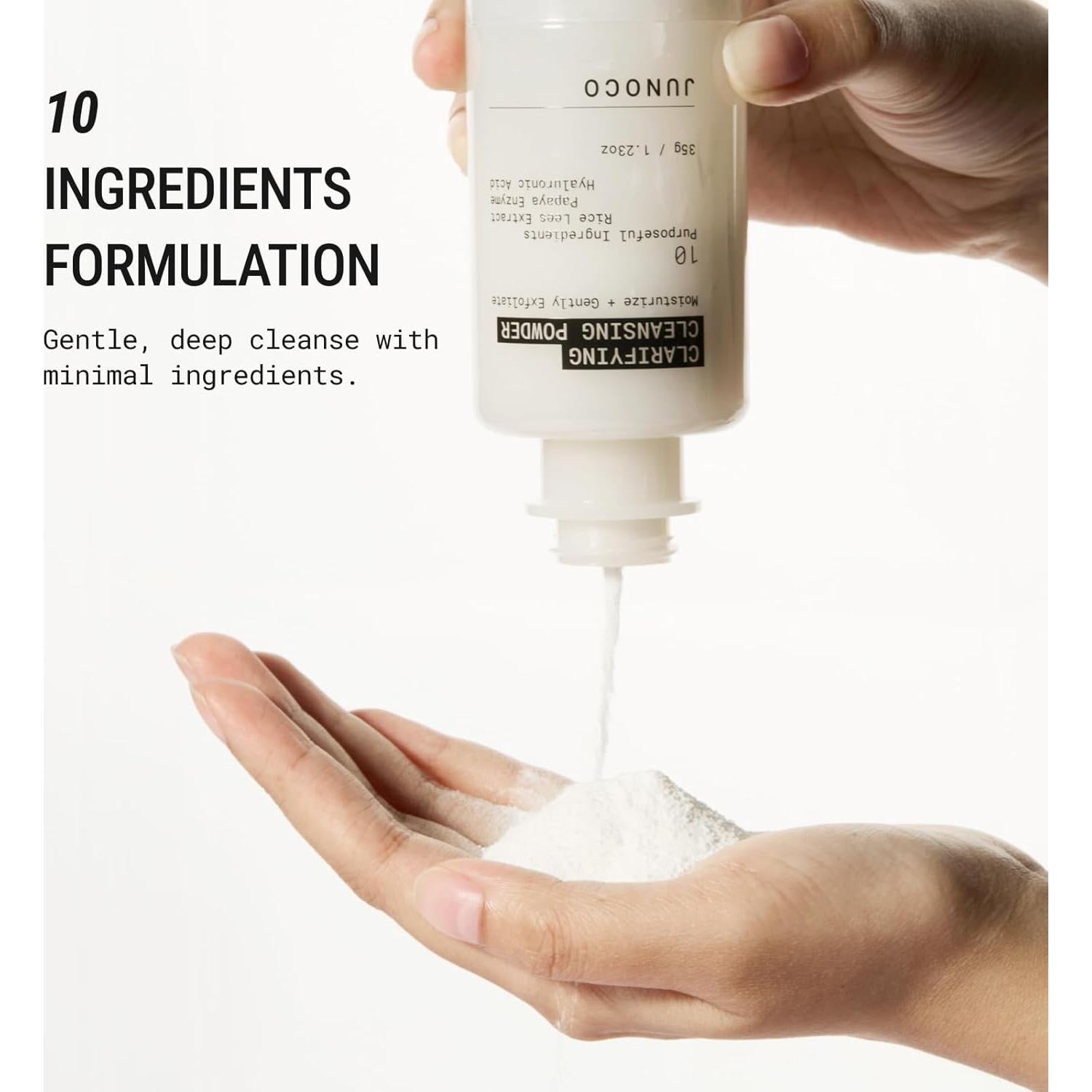 Limpiador Facial en Polvo JUNO & Co. JADE 108g Exfoliante Suave