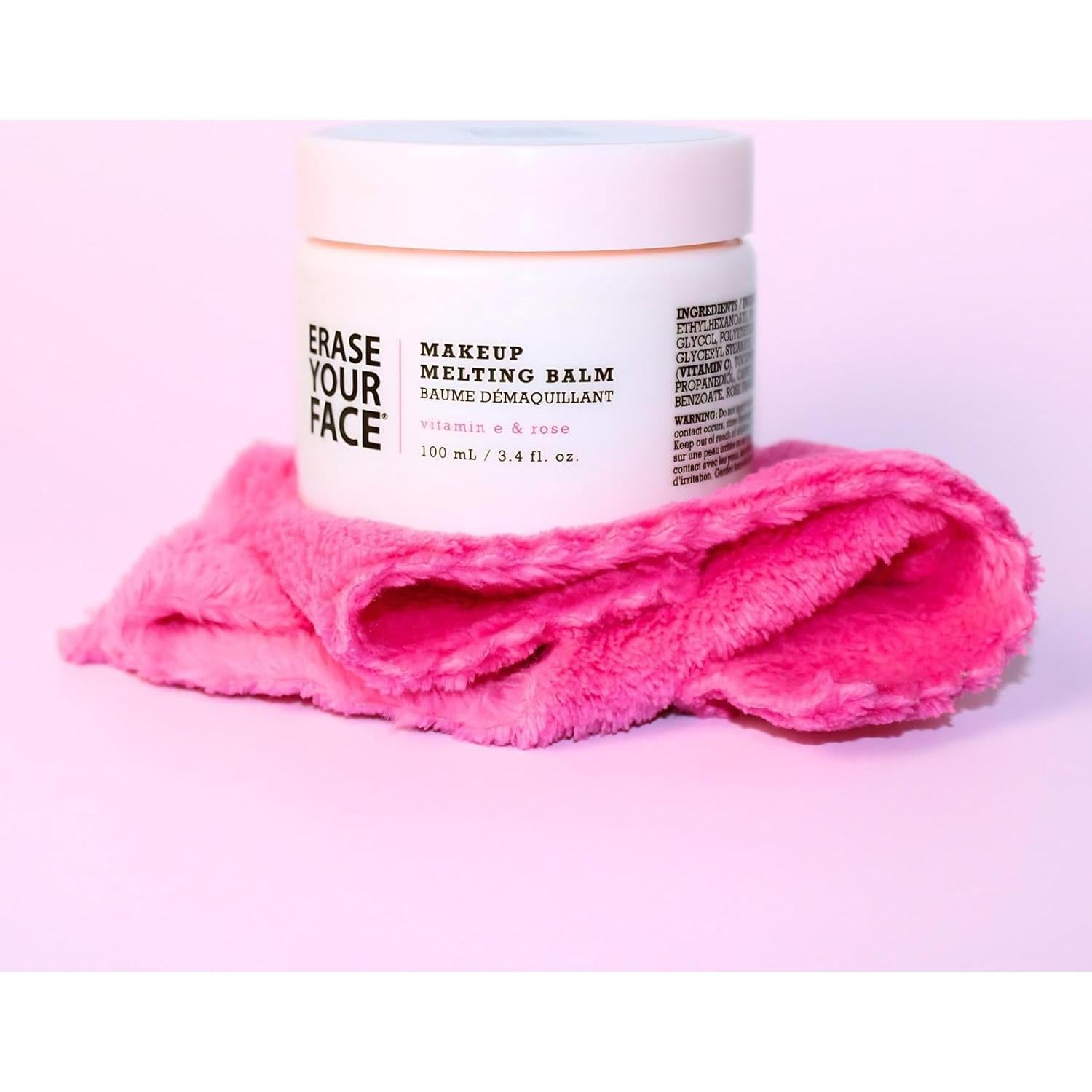 Bálsamo Desmaquillante ERASE YOUR FACE 100 ml - Hidratante con Vitamina E y Rosa