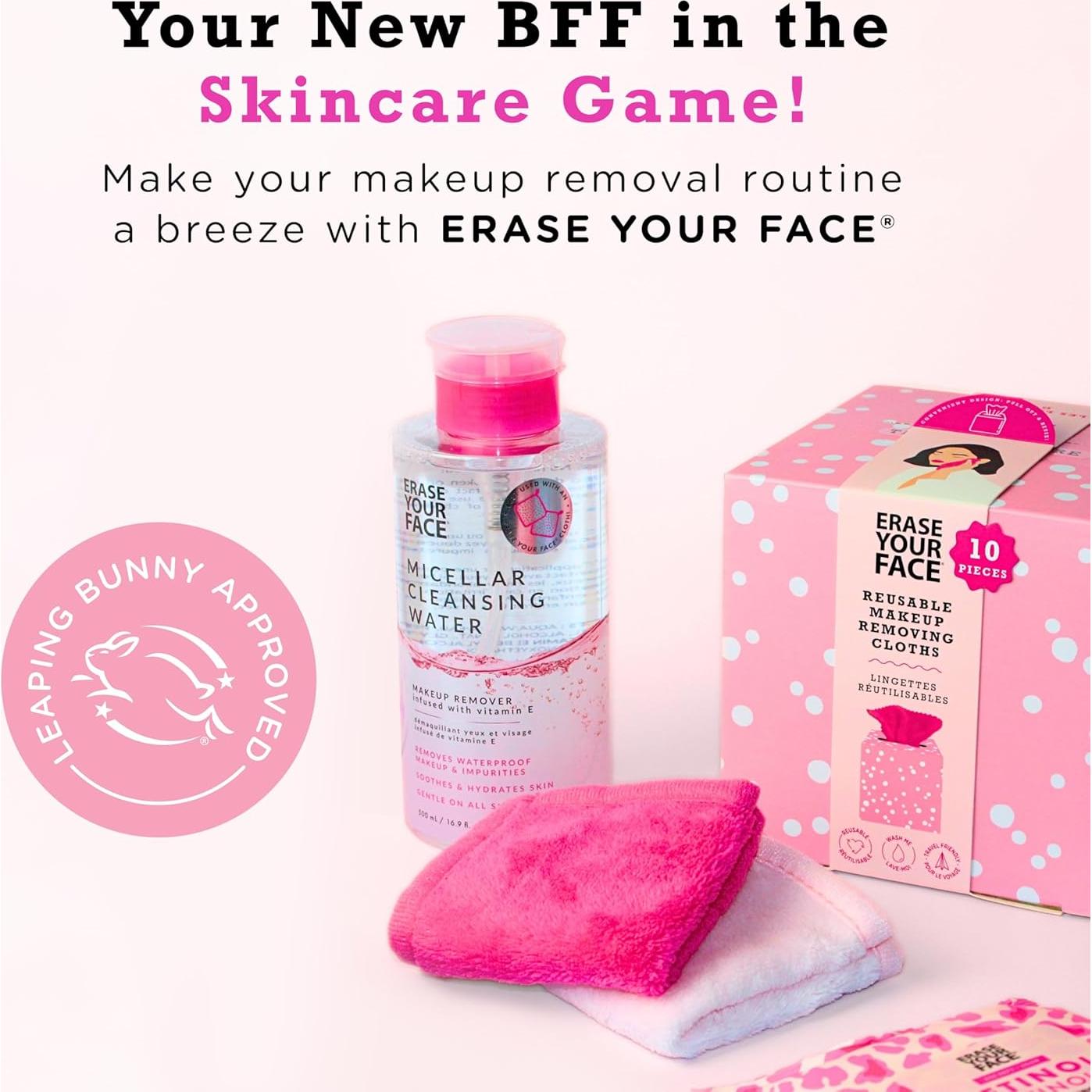 Bálsamo Desmaquillante ERASE YOUR FACE 100 ml - Hidratante con Vitamina E y Rosa