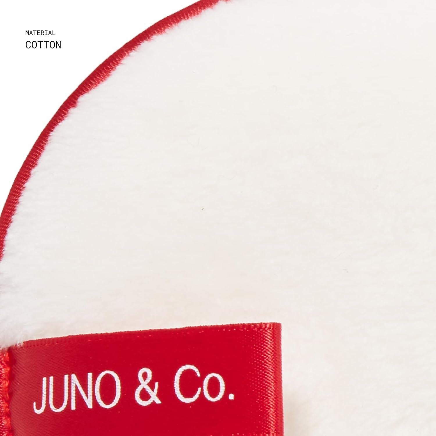 Almohadilla Desmaquillante Reutilizable JUNO & Co. Roja 15.3x14.4cm