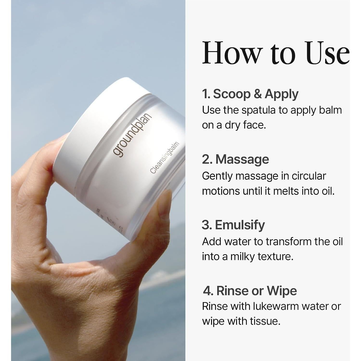 Bálsamo Limpiador Facial Groundplan 90g - Elimina Maquillaje