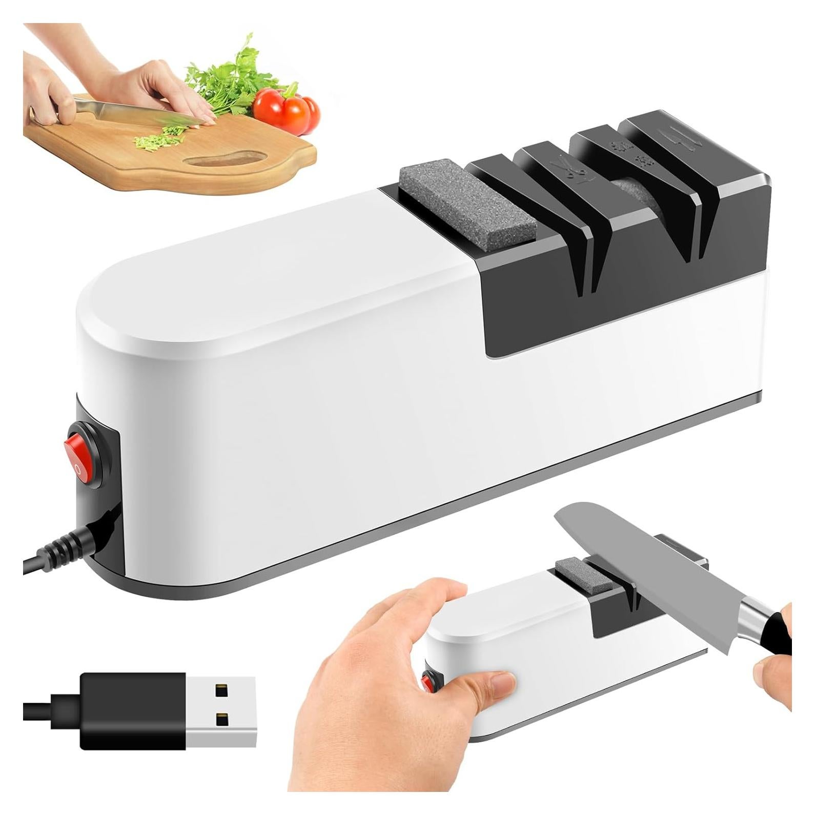 Afilador de cuchillos eléctrico Abizarch 3 velocidades 200x76mm