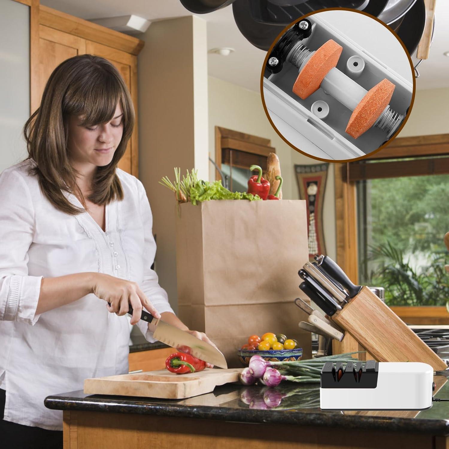 Afilador de cuchillos eléctrico Abizarch 3 velocidades 200x76mm