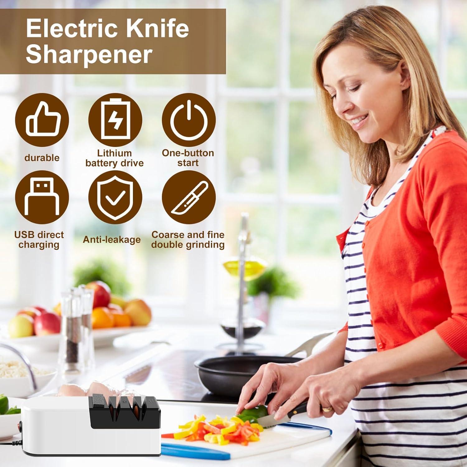 Afilador de cuchillos eléctrico Abizarch 3 velocidades 200x76mm