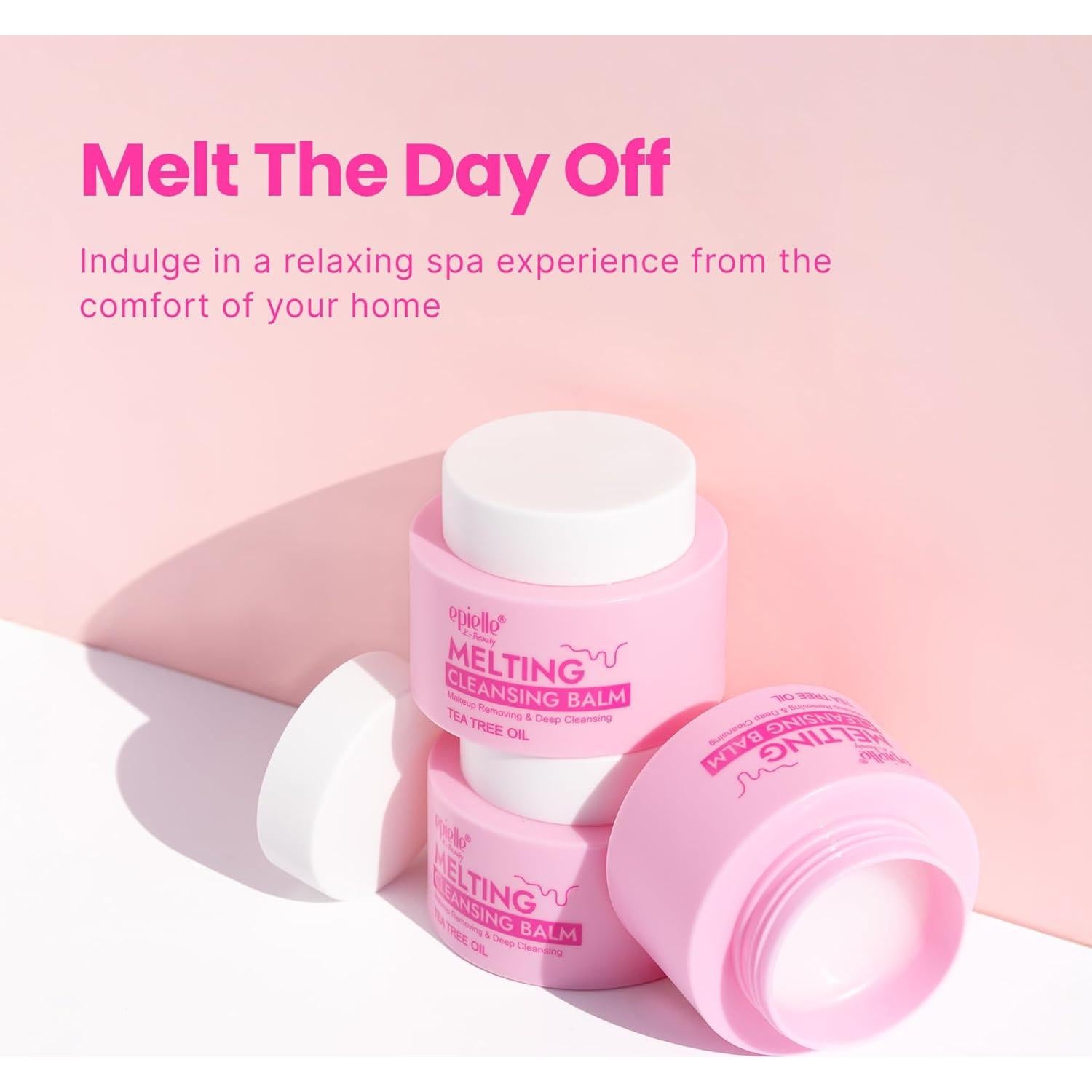 Bálsamo Limpiador Derretido Epielle 29.57g - Desmaquillante Hidratante