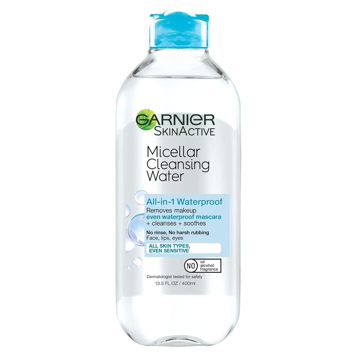 Agua Micelar Garnier 400ml Limpiador Facial Vegano Piel Sensible