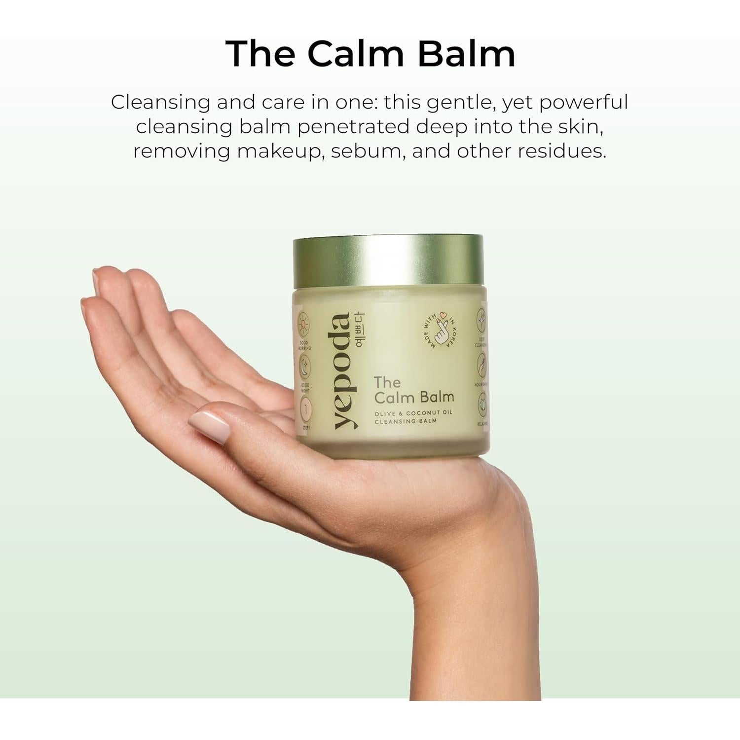 Bálsamo Limpiador Facial Vegano Yepoda 80g - Desmaquillante Suave