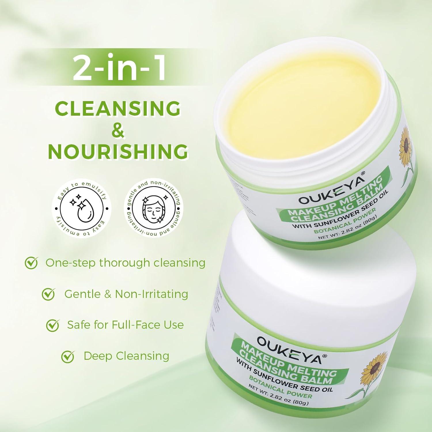 Bálsamo Limpiador OUKEYA 80g - Desmaquillante Natural para Piel Sensible