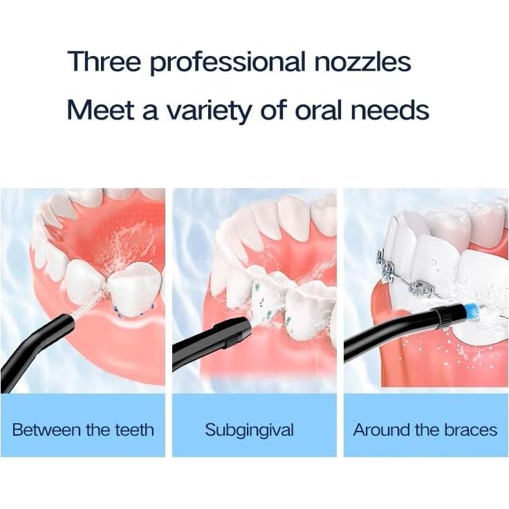 Irrigador Dental ZEXIS ZX-300 Recargable IPX7 310mL 6 Puntas