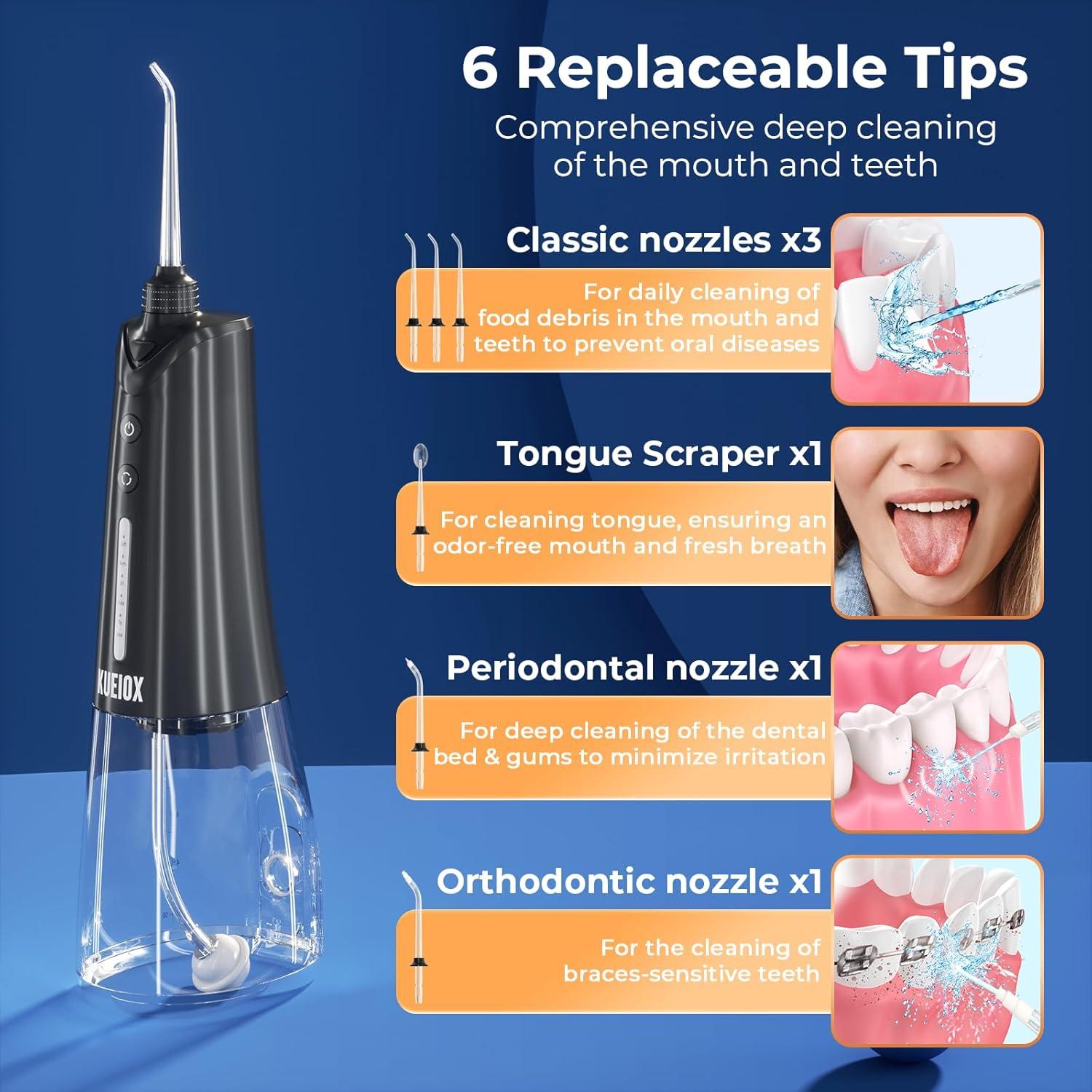 Cepillo de dientes eléctrico KUEIOX CP-01 con irrigador 320ml