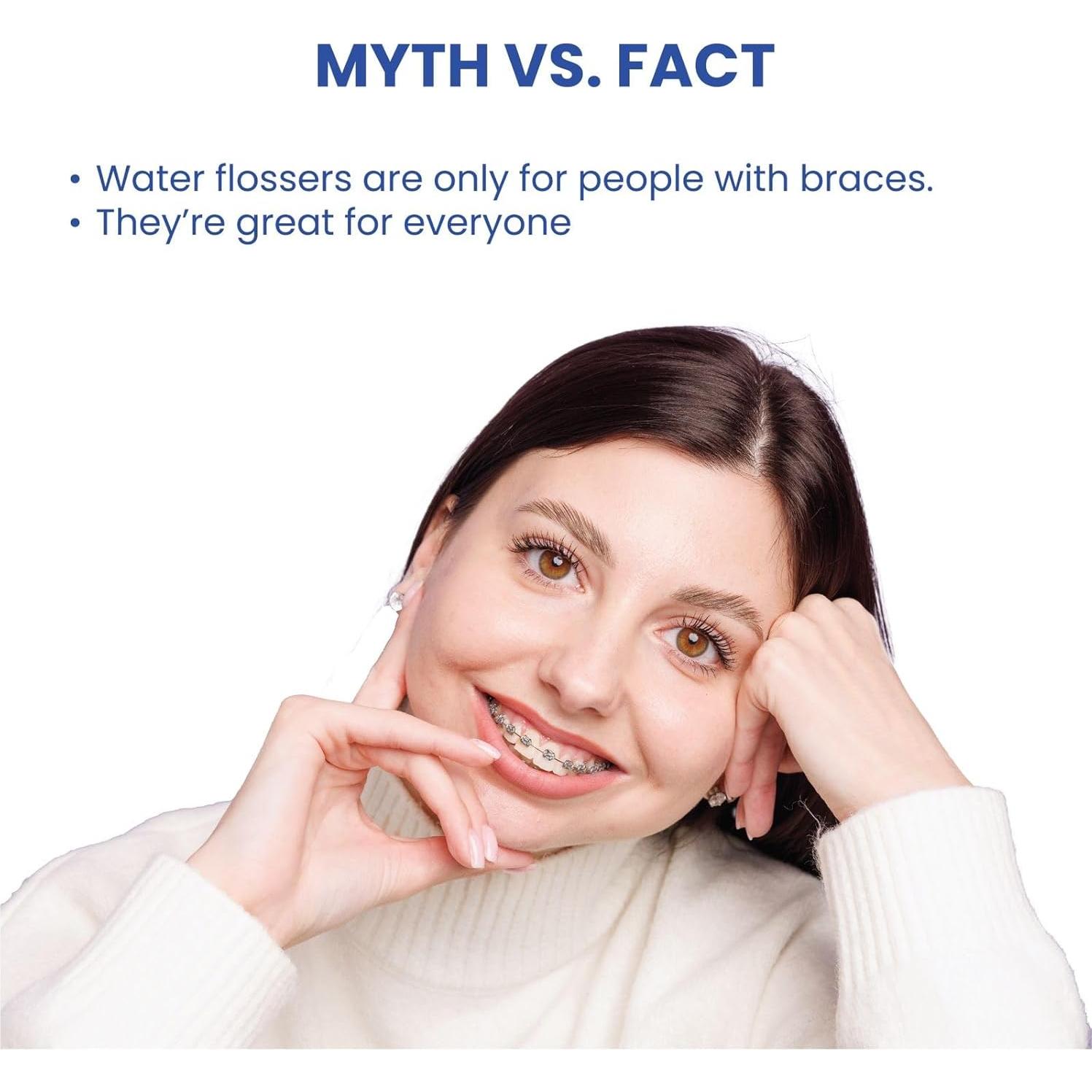 Irrigador Oral Portátil OraTECH 350ML Inalámbrico IPX7 Blanco