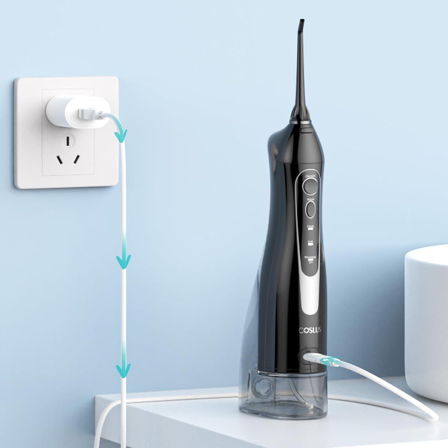 Cargador COSLUS para hilo de agua USB A a Figura-8 120cm