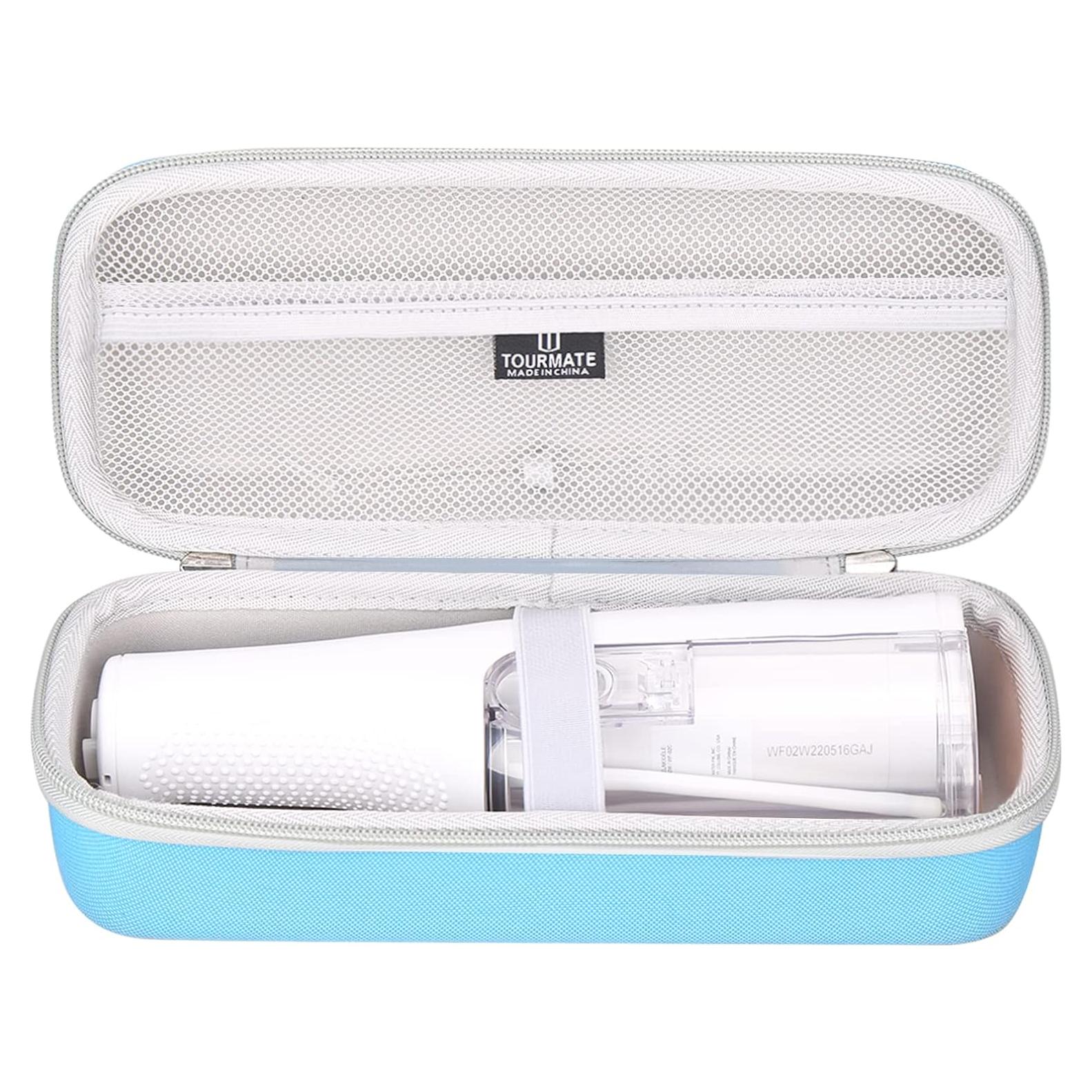 Funda Dura Waterpik WF-02 Azul - Protección EVA para Irrigador Dental