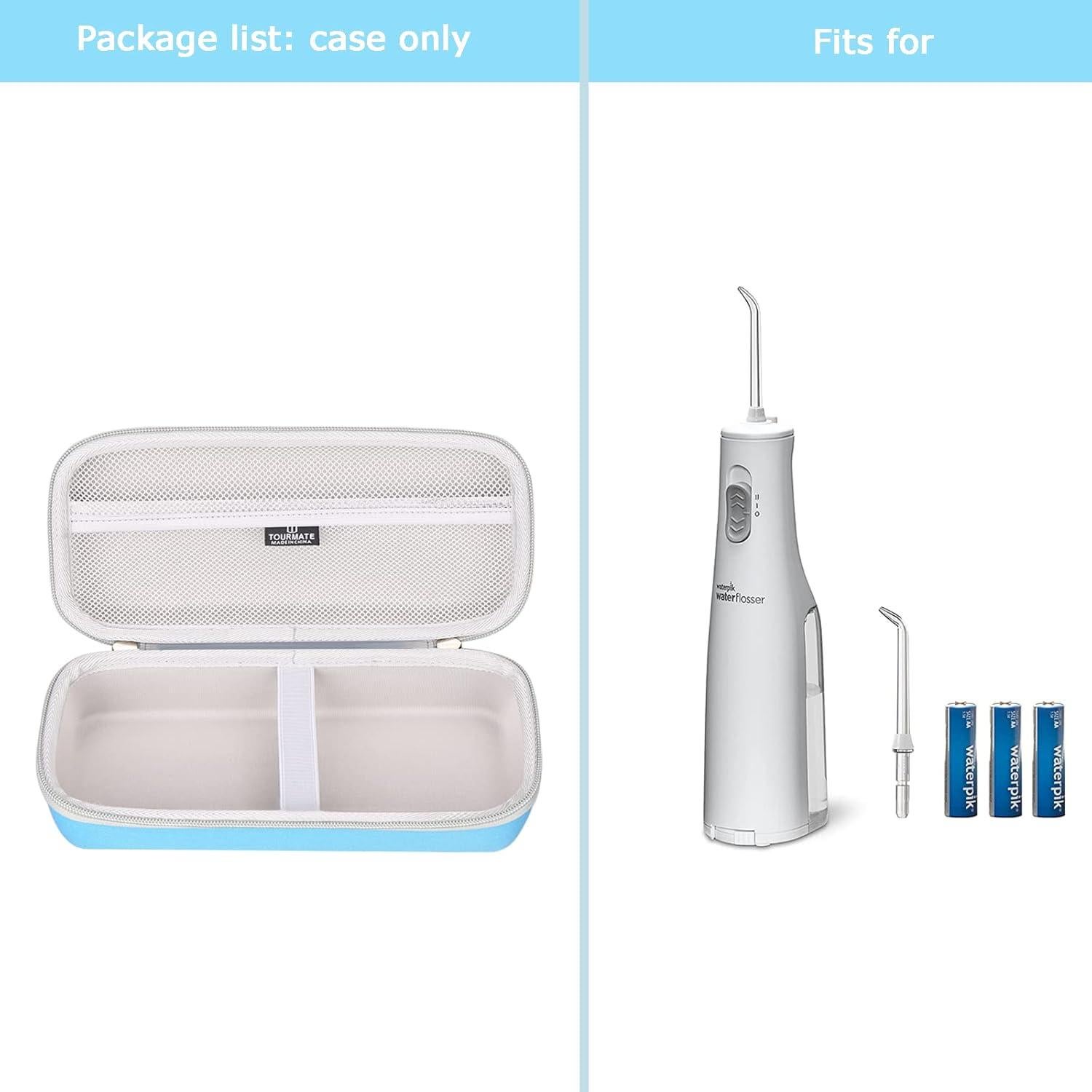 Funda Dura Waterpik WF-02 Azul - Protección EVA para Irrigador Dental