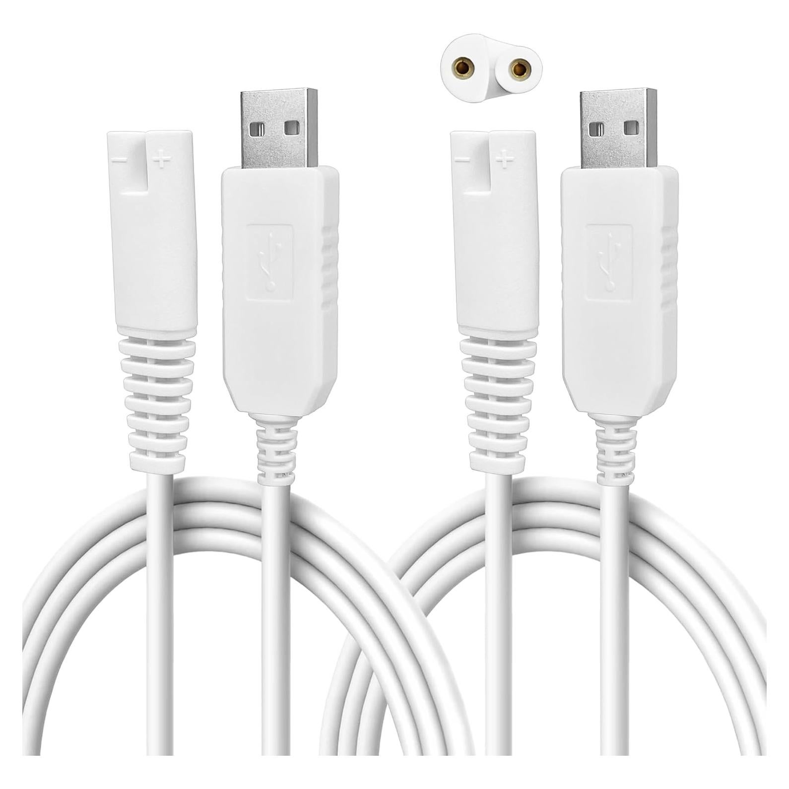 Cable de Carga USB Waterpik 3V 1.8m - 2 Pack