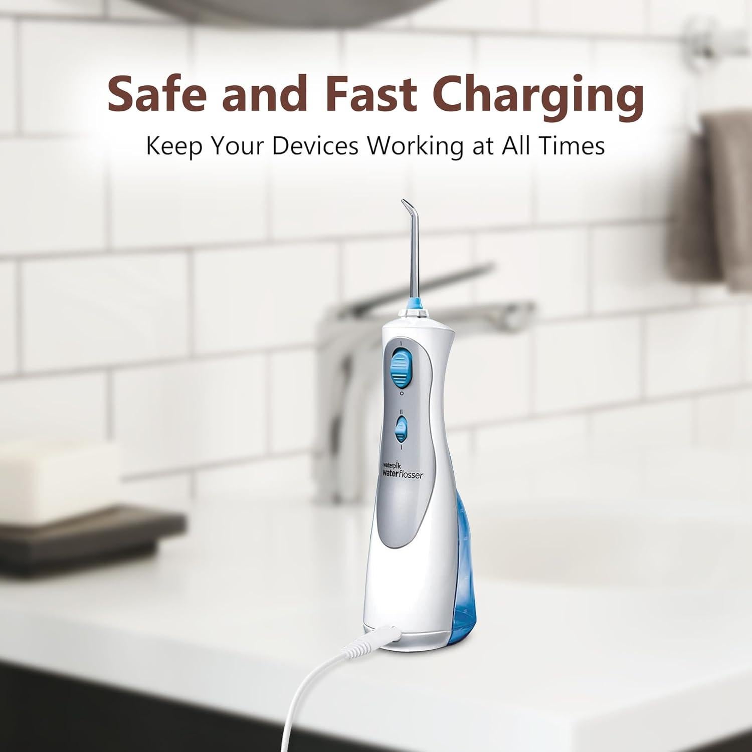 Cable de Carga USB Waterpik 3V 1.8m - 2 Pack